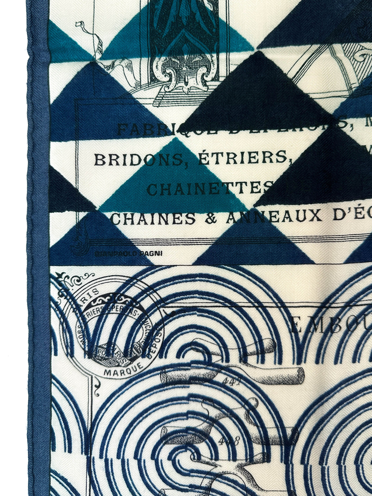 Hermès Manufacture de Boucleries Cashmere Silk 140