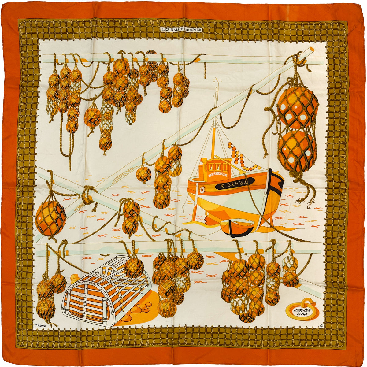 Hermès Les Raisins de la Mer 90