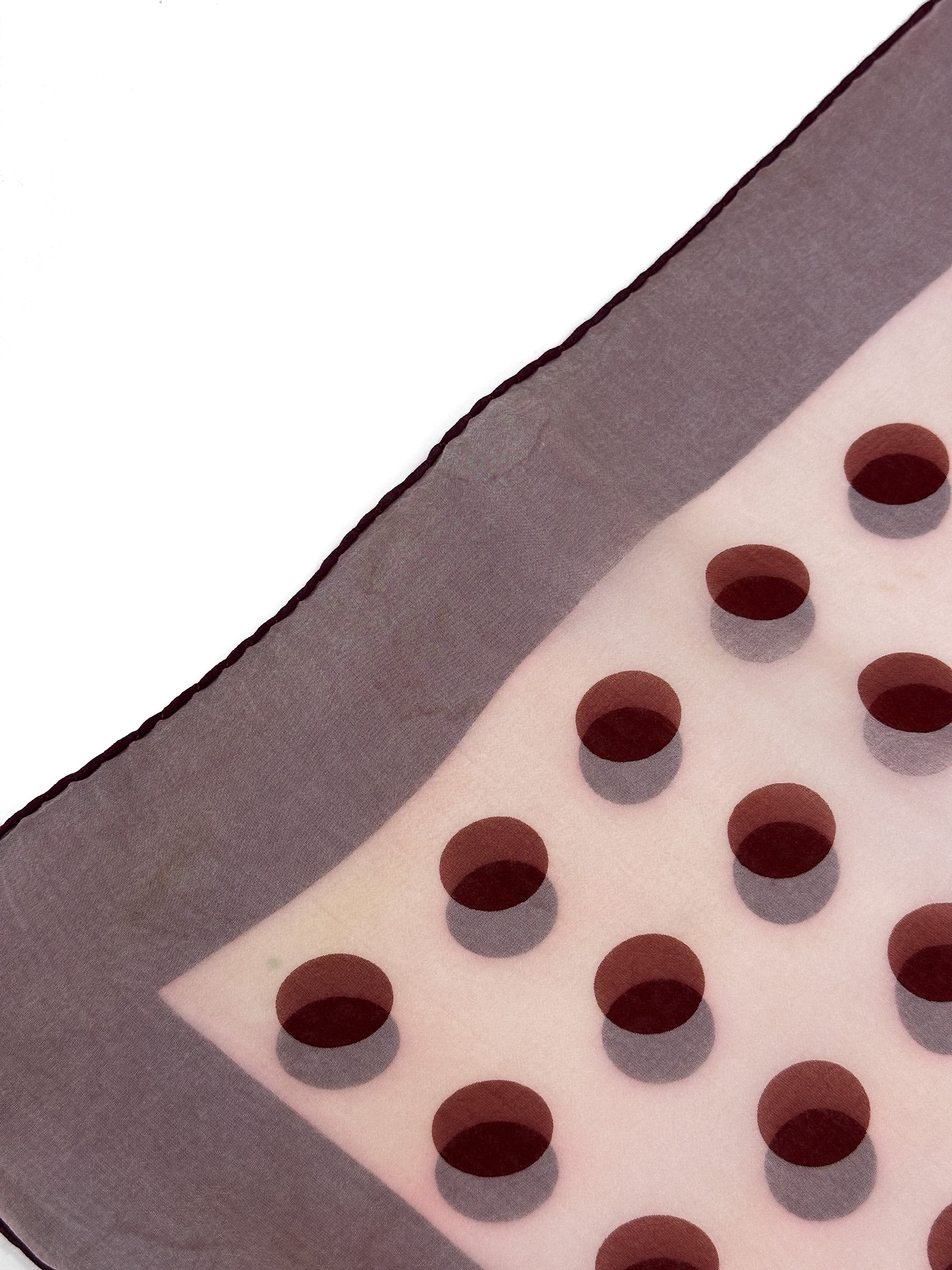 Hermès Polka Dot Double Face Mousseline 90