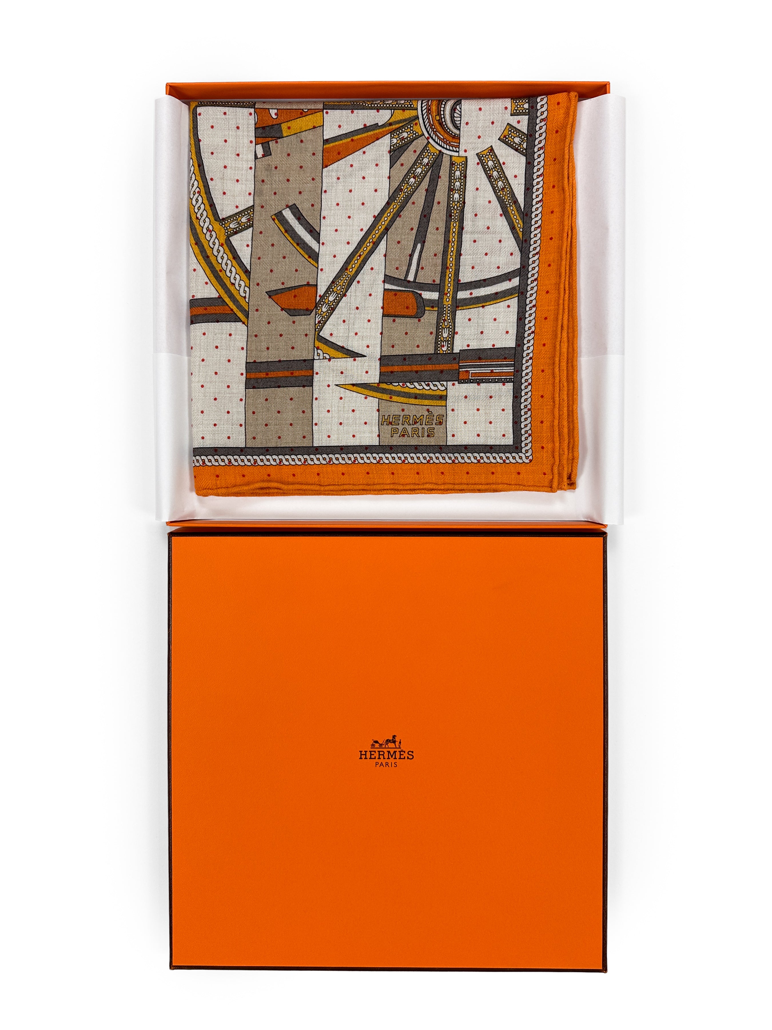 Hermès La Berline Payadere Cashmere Silk 45