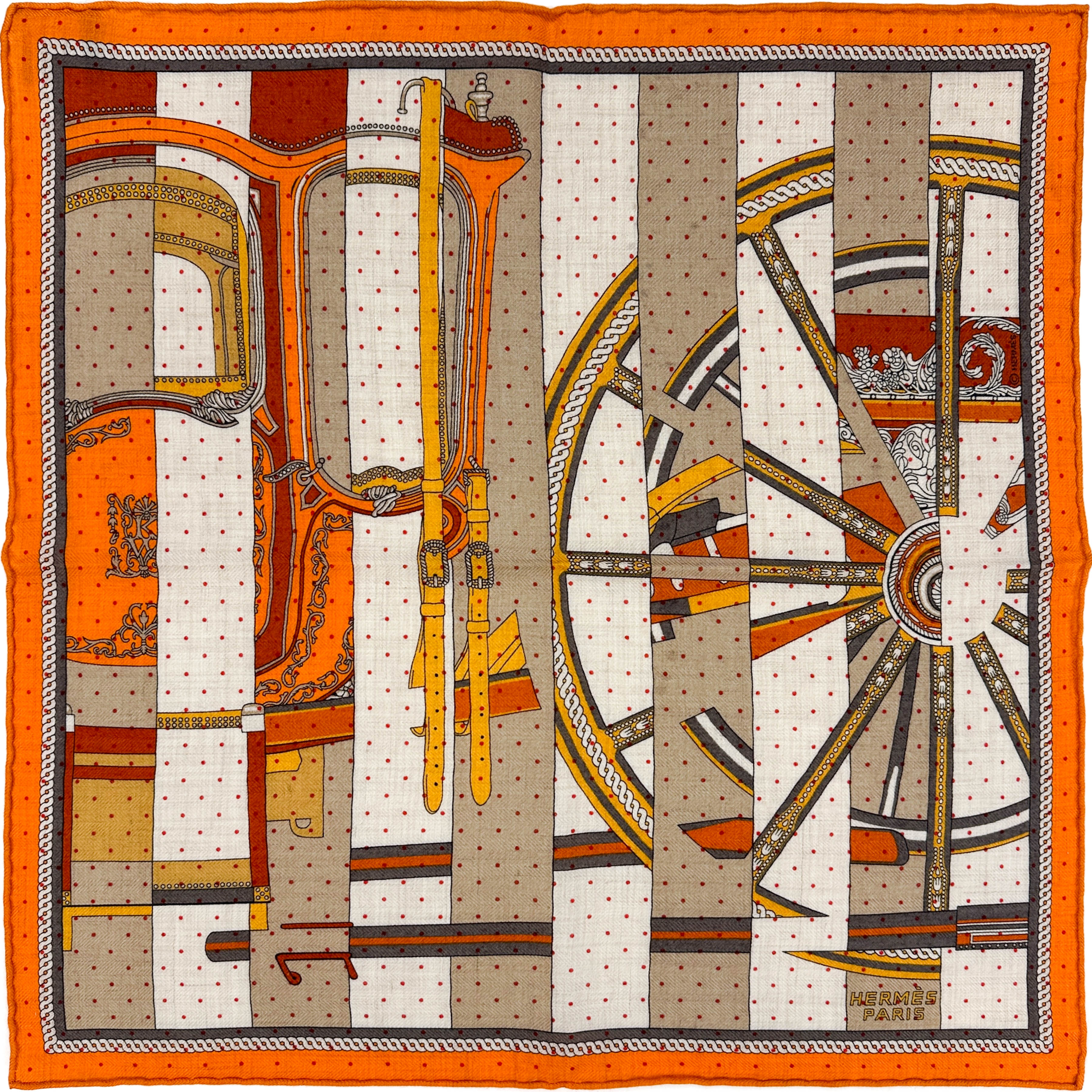 Hermès La Berline Payadere Cashmere Silk 45