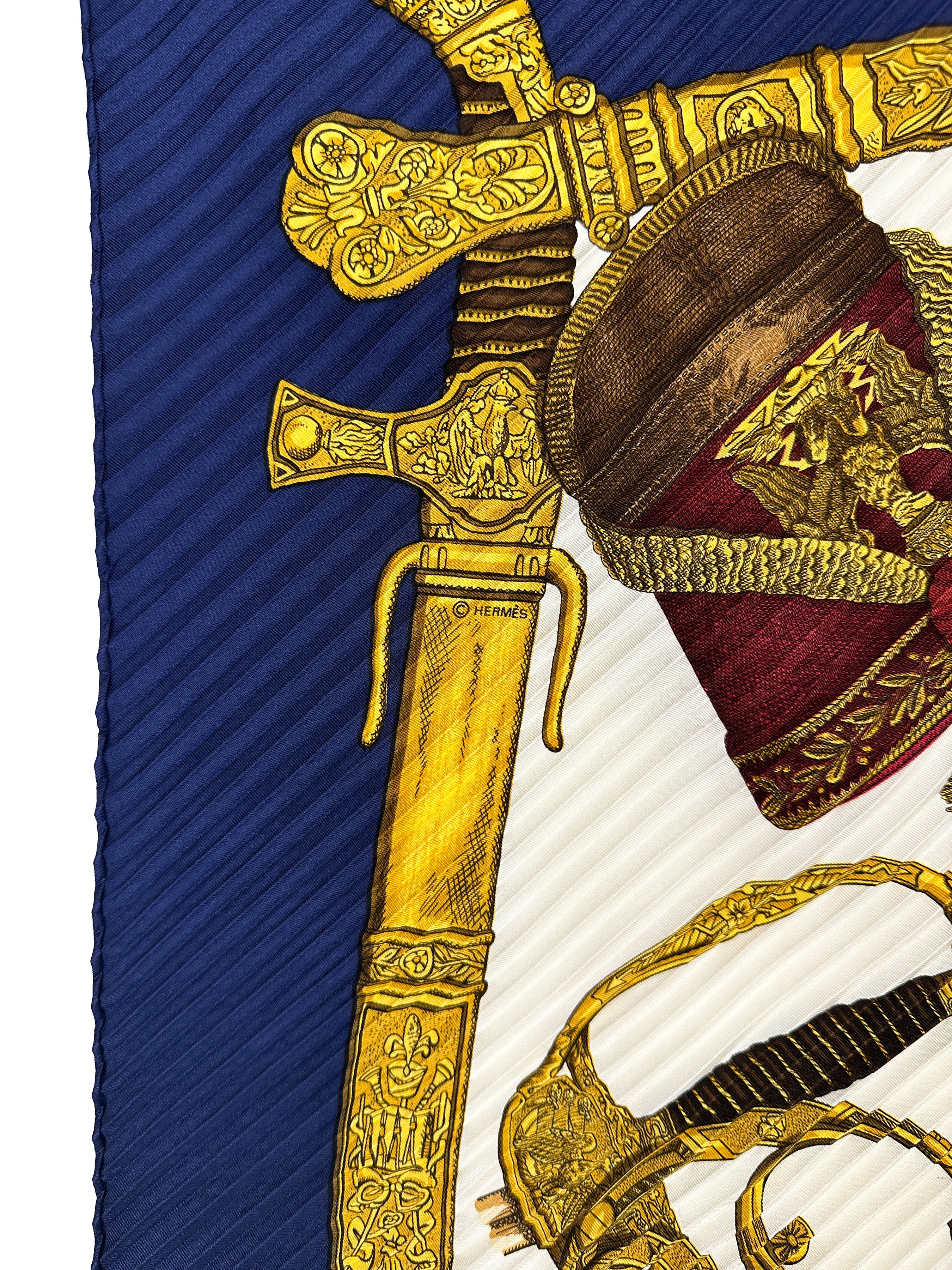 Hermès Grand Uniforme Plissé 90