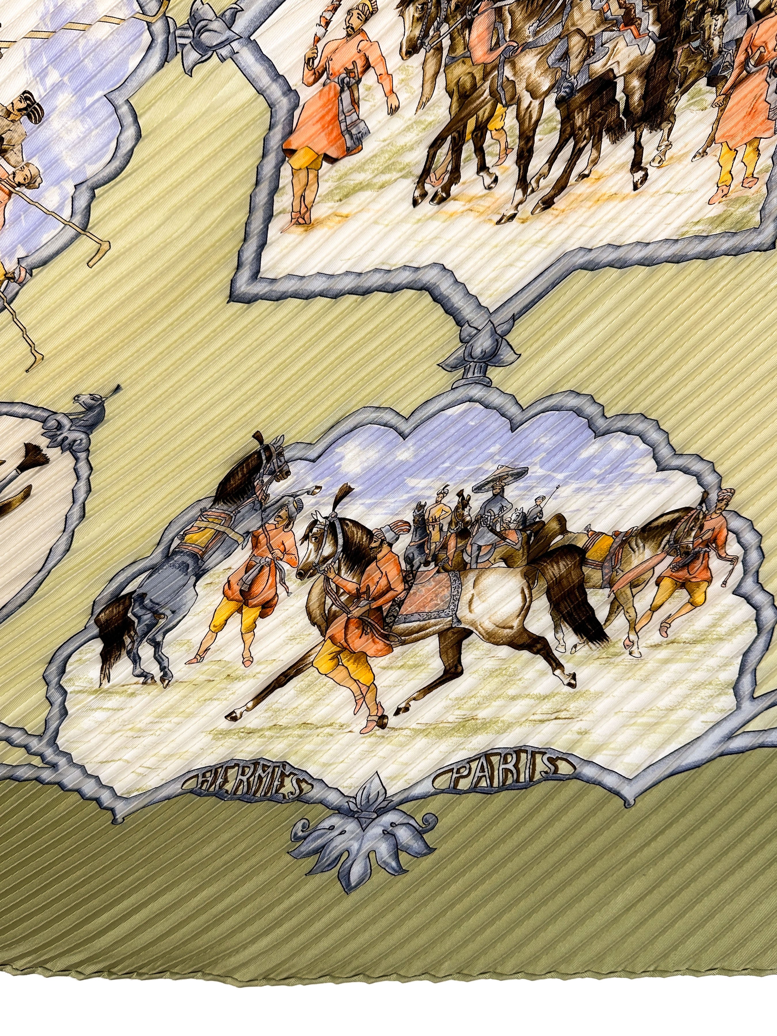 Hermès Les Chevaux des Moghols Plissé 90