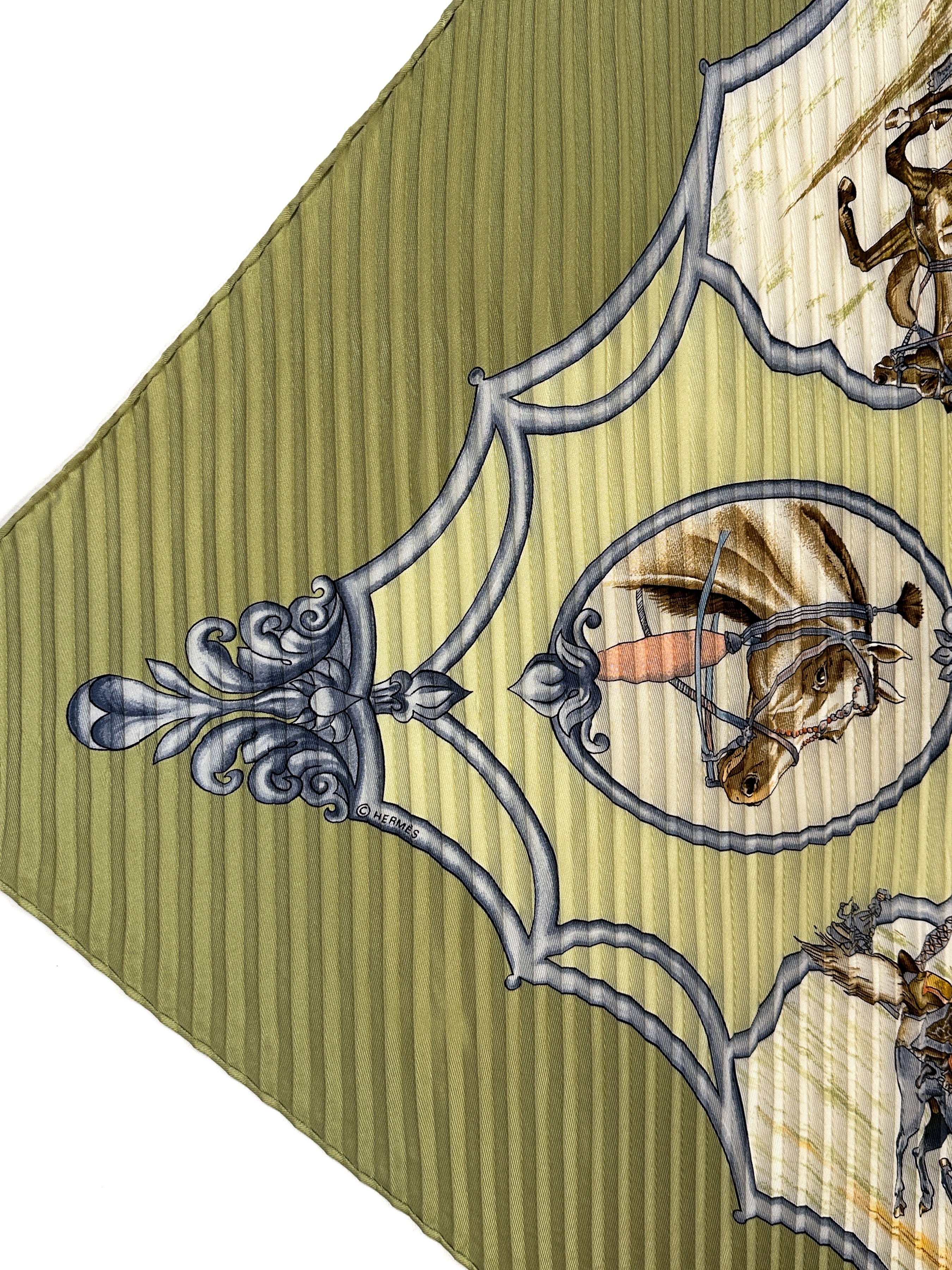 Hermès Les Chevaux des Moghols Plissé 90