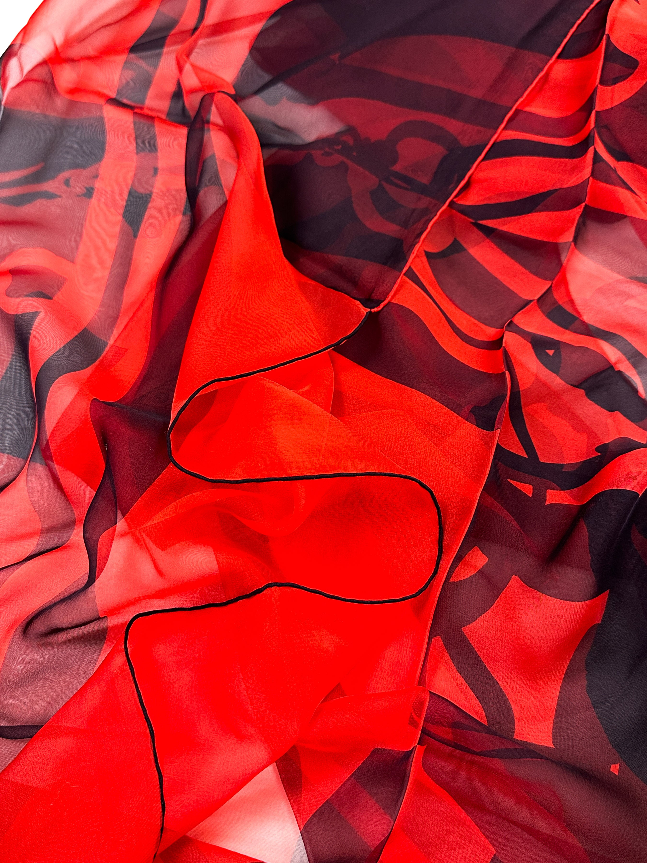 Hermès Brides de Gala Quadri Tatouage Mousseline 140