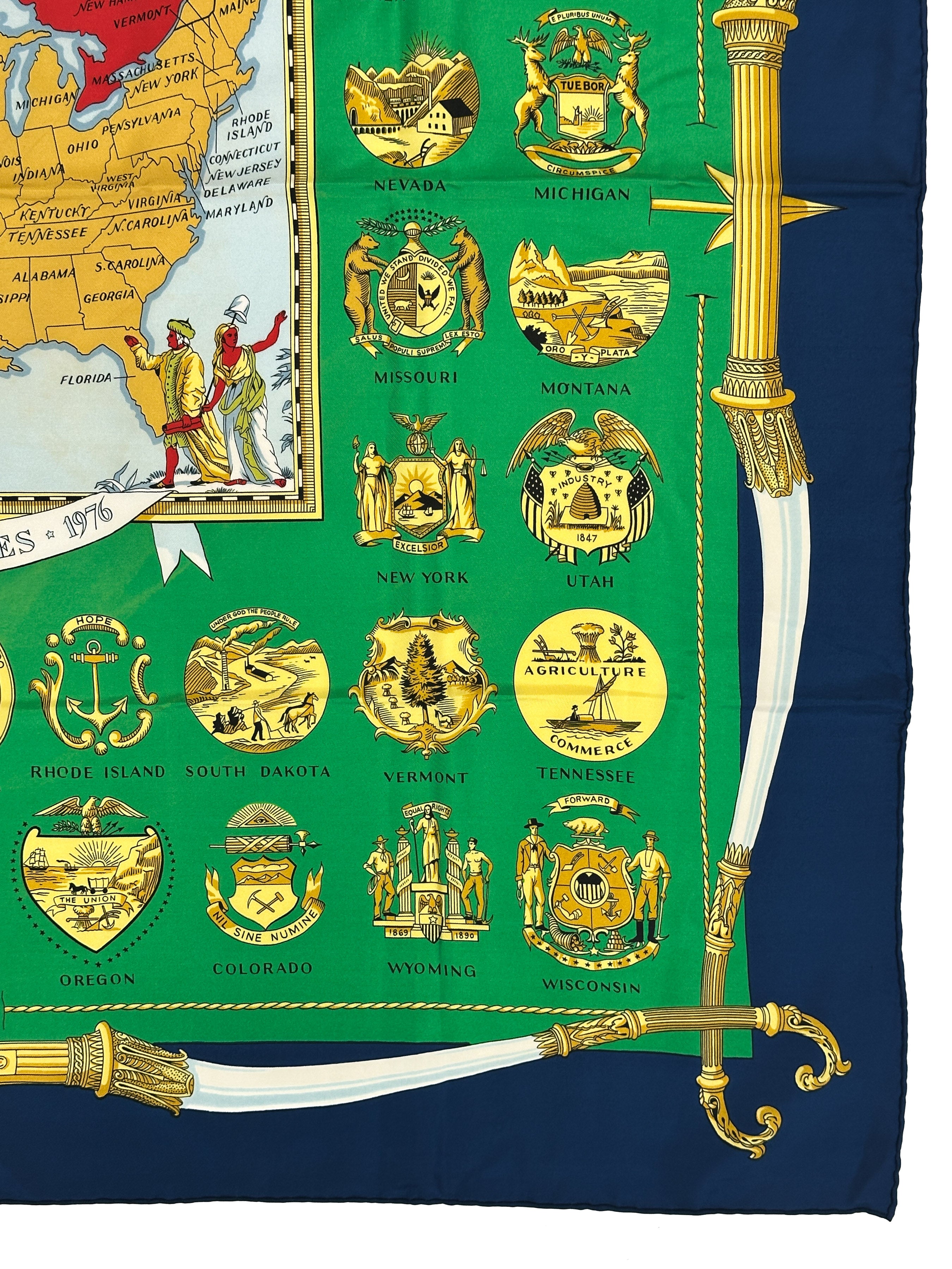 Hermès Special Edition 1976 Bicentenary Arms Of The United States 90