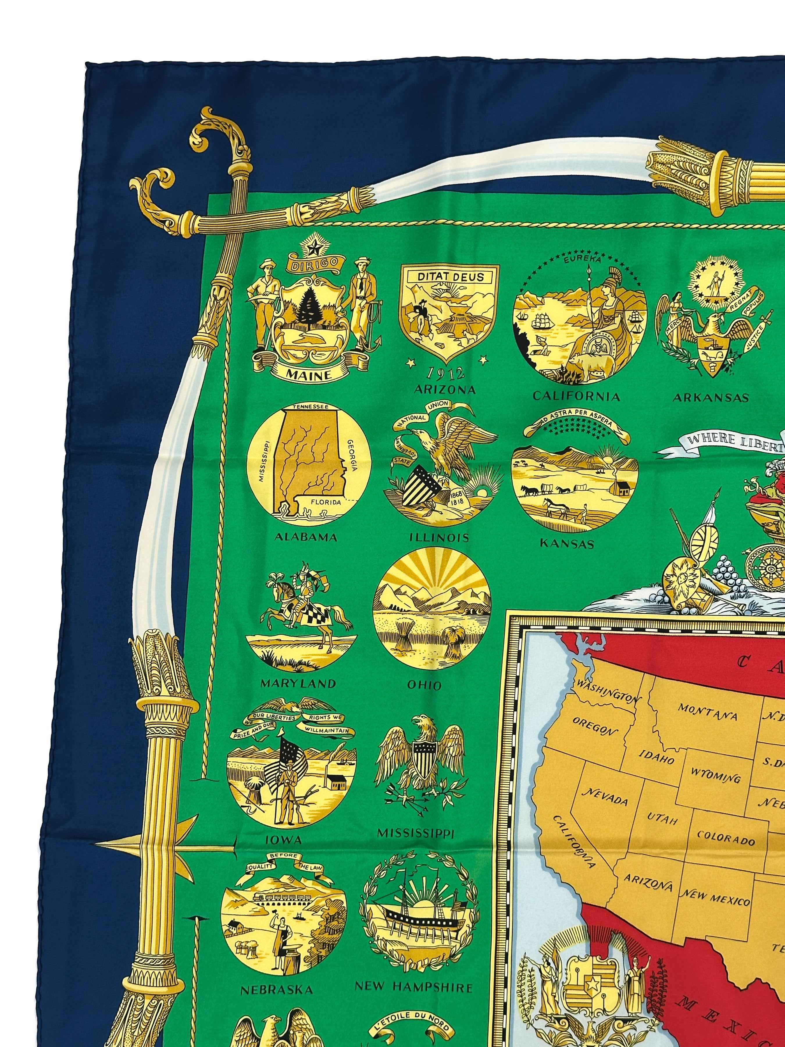 Hermès Special Edition 1976 Bicentenary Arms Of The United States 90