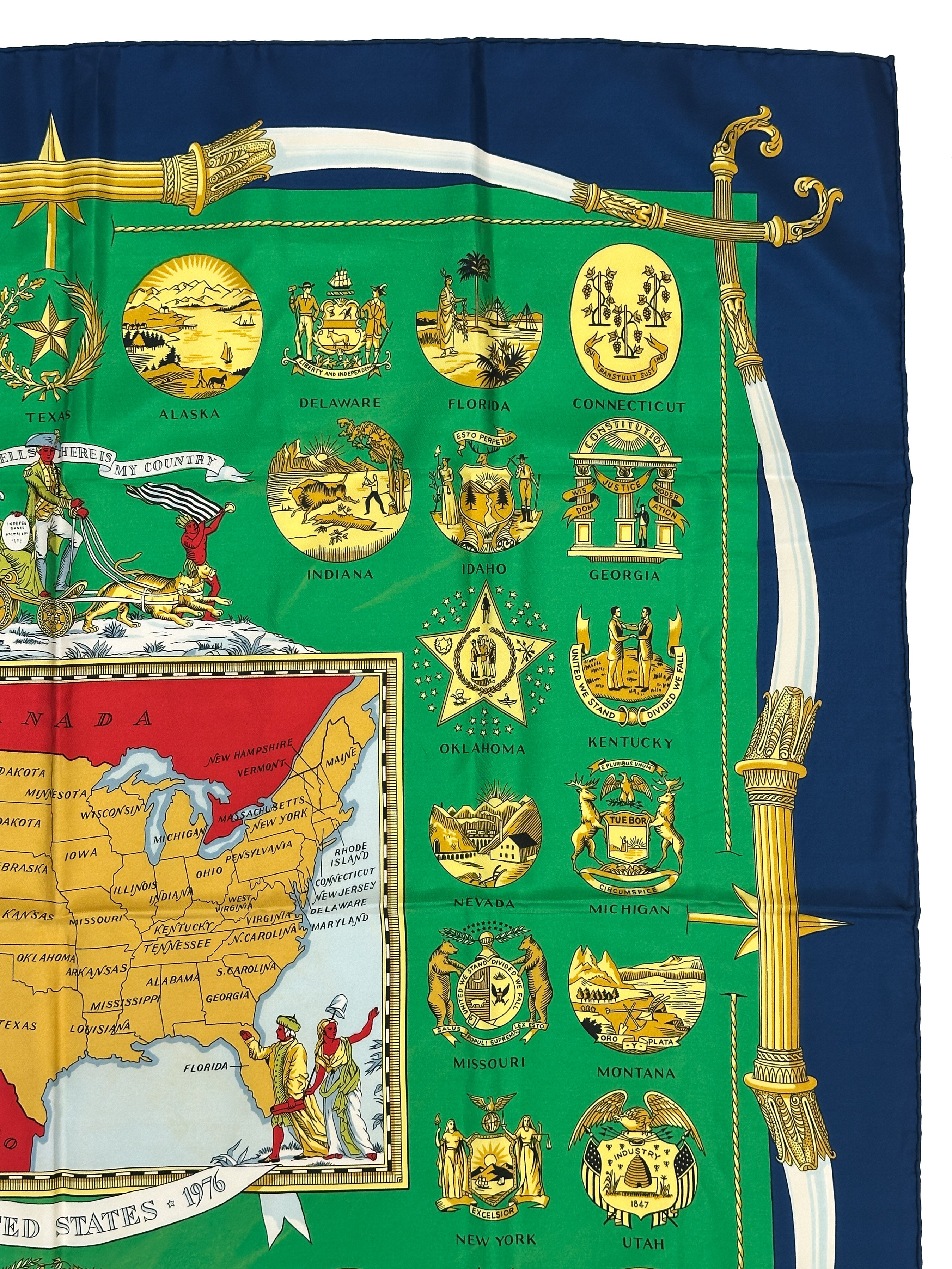 Hermès Special Edition 1976 Bicentenary Arms Of The United States 90