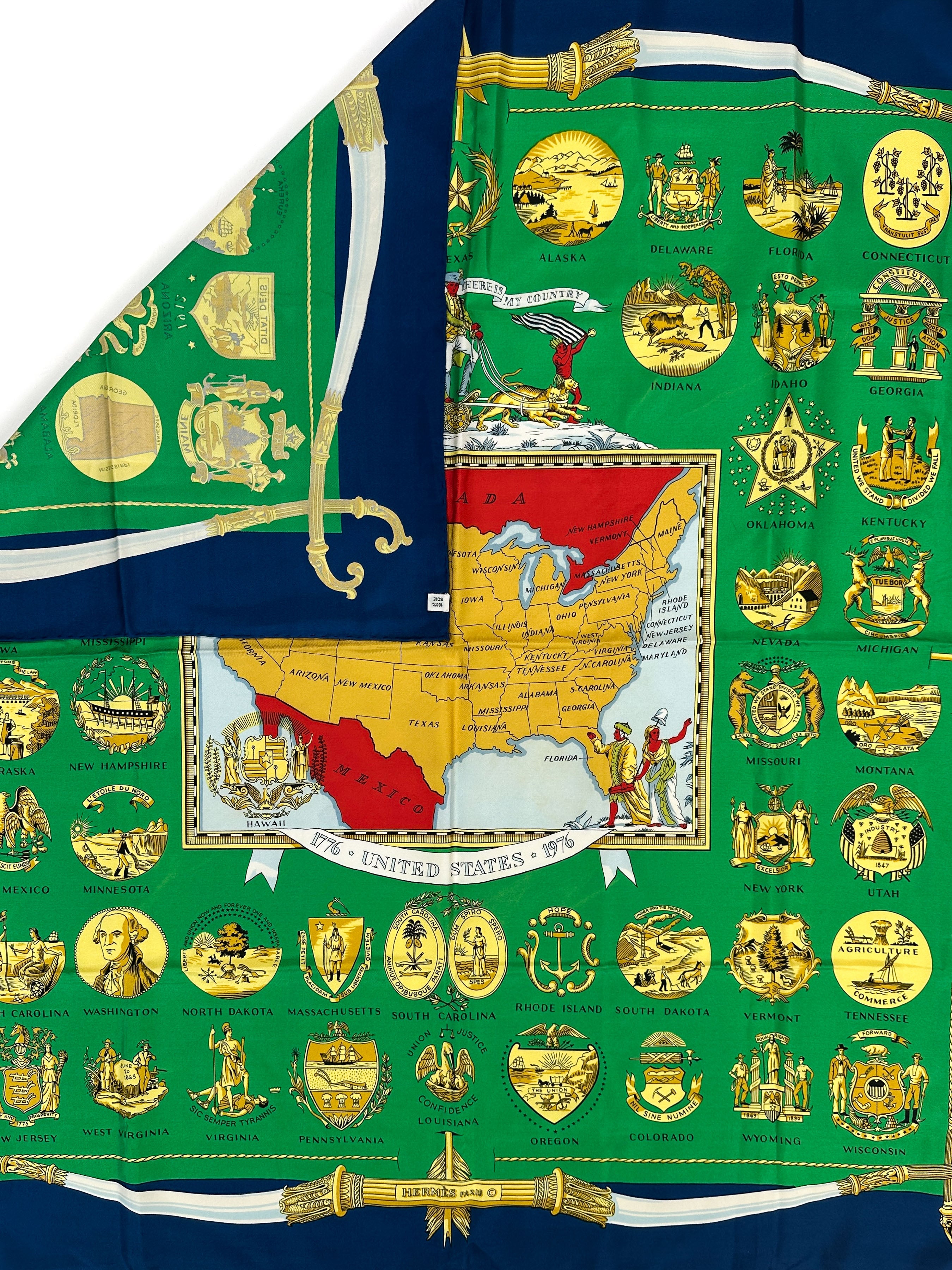 Hermès Special Edition 1976 Bicentenary Arms Of The United States 90