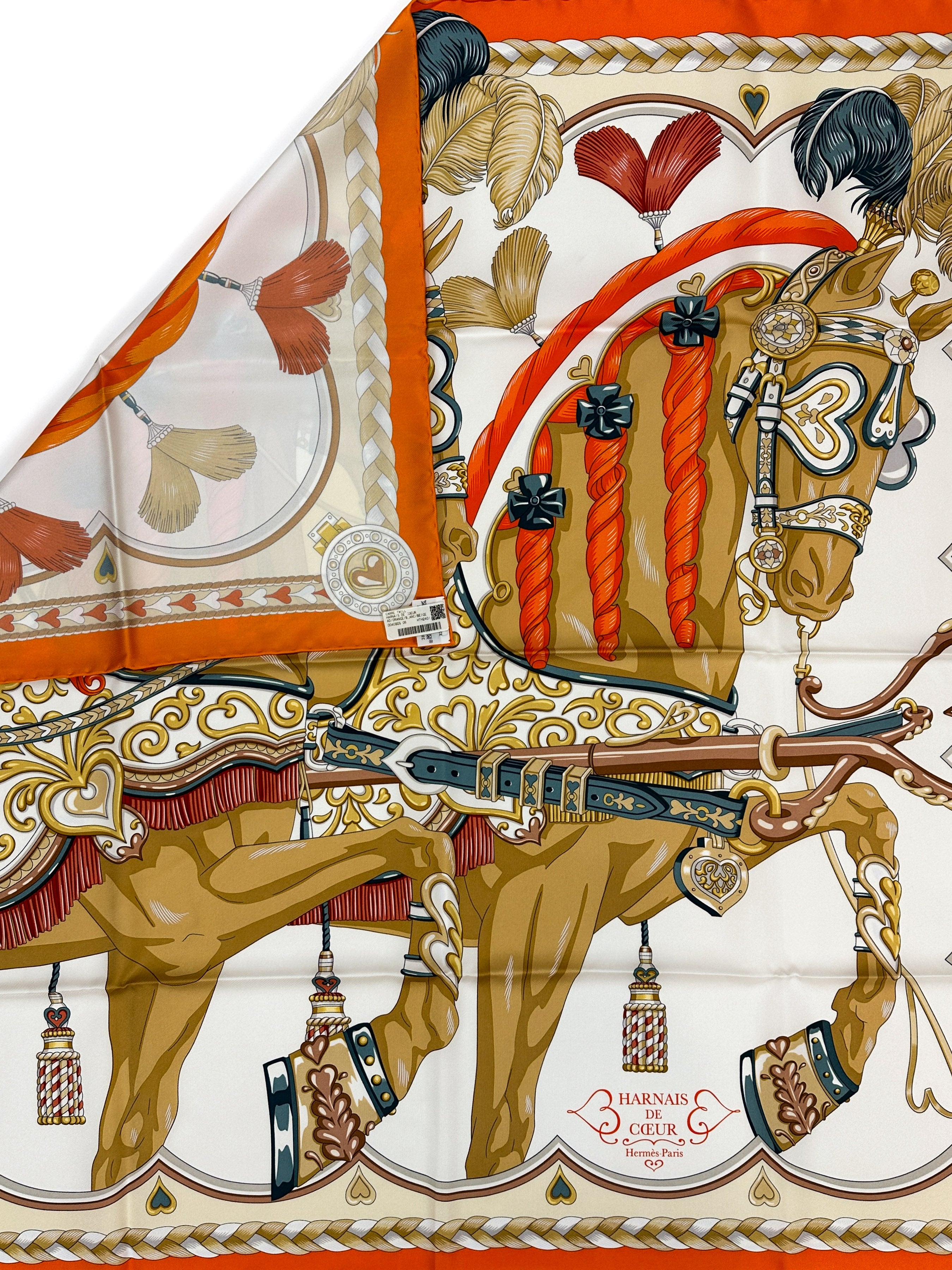 Hermès Harnais de Coeur 90