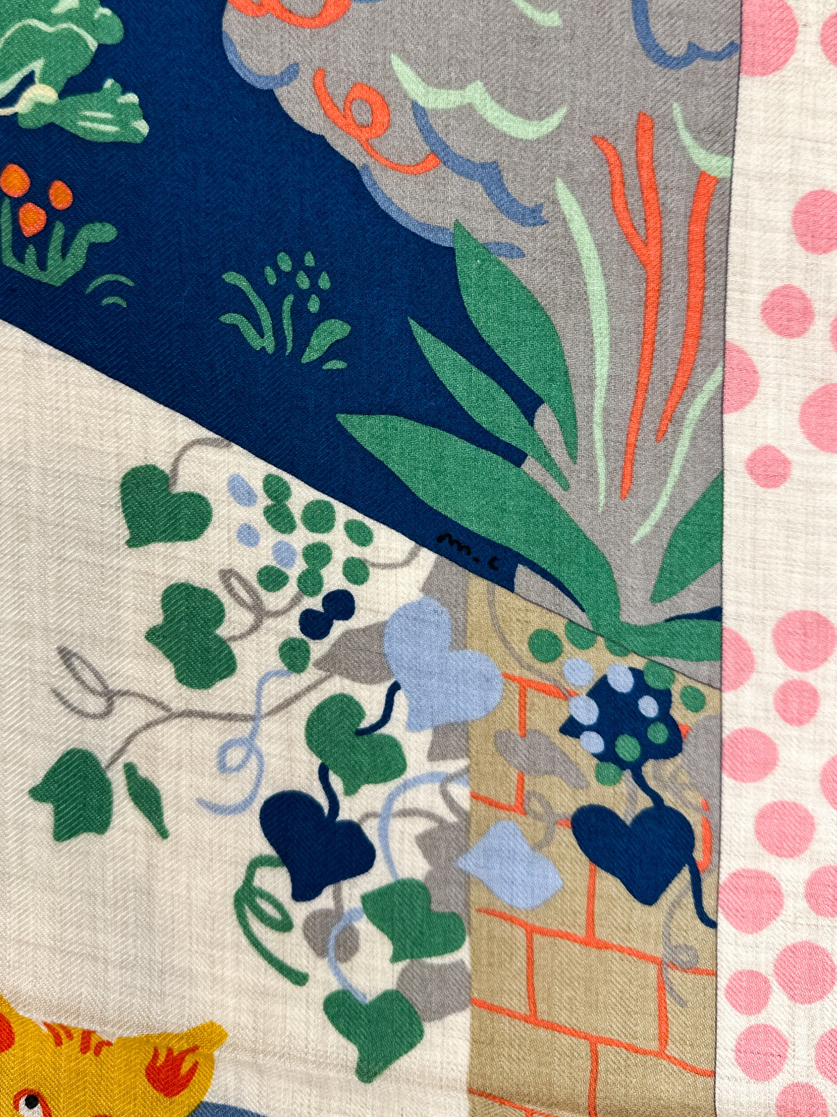 Hermès Le Livre d'Esope Cashmere Silk 140