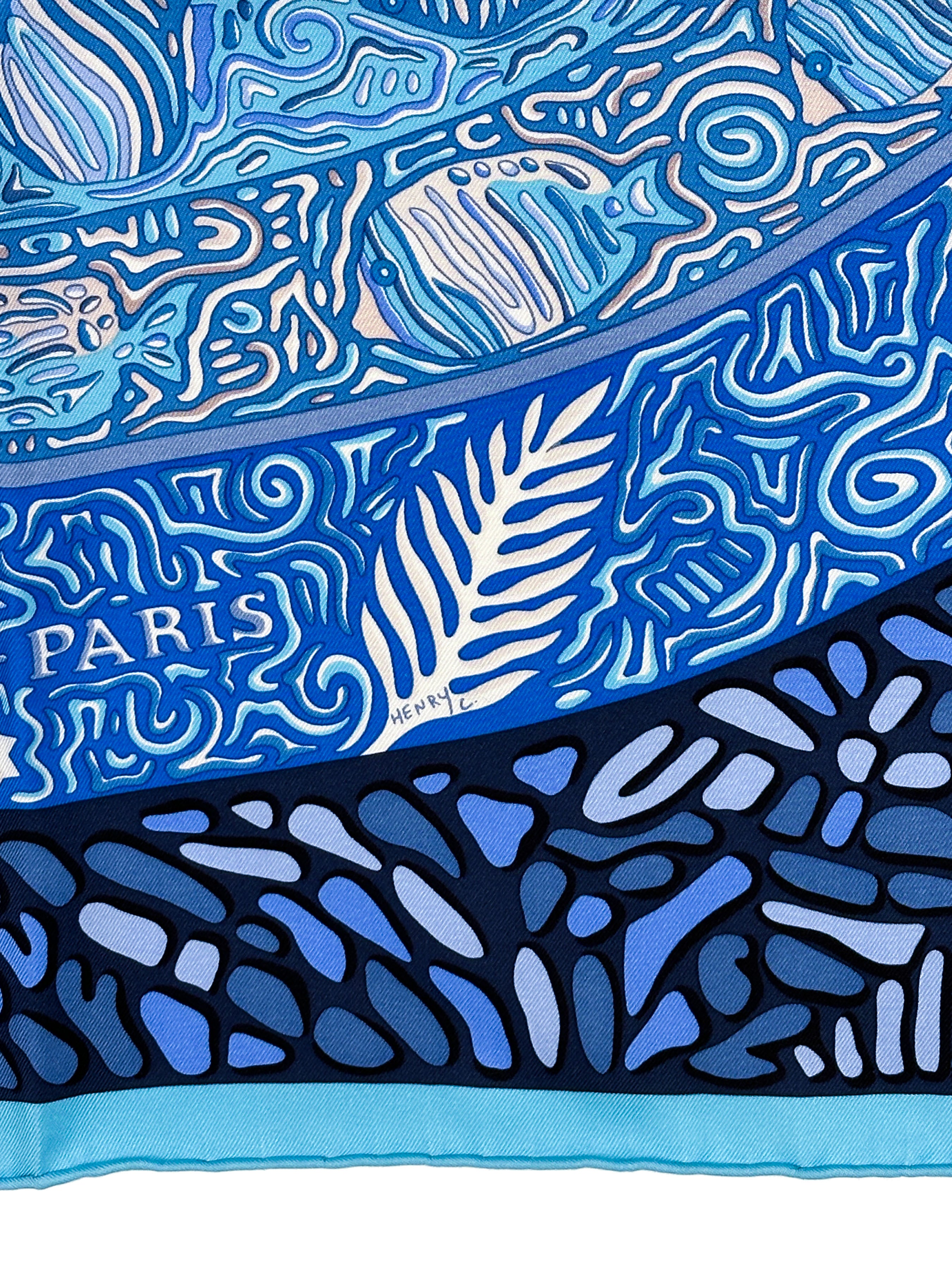 Hermès La Légende du Poisson Corail 90