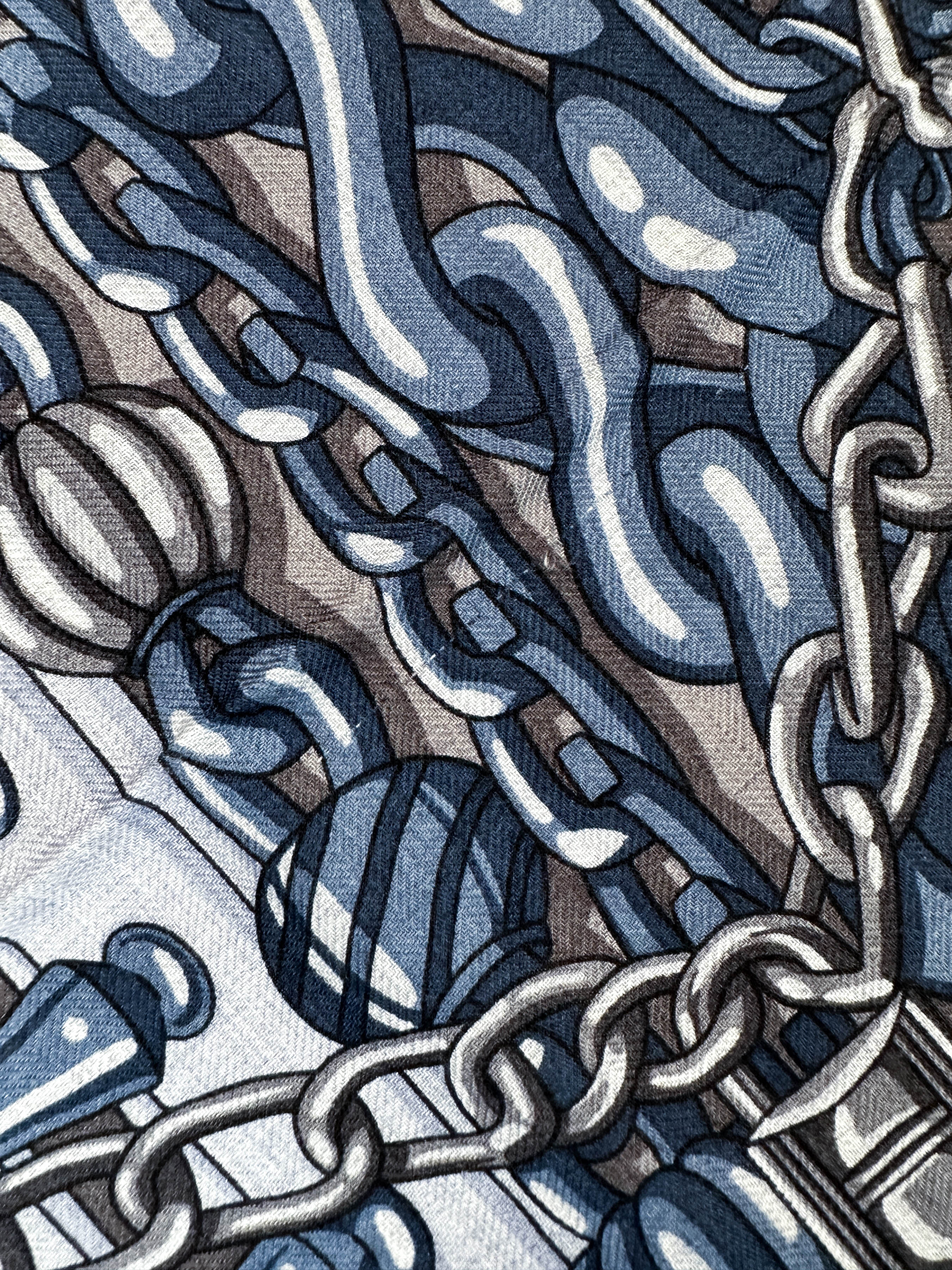 Hermès Cheval Heavy Metal Cashmere Silk 100