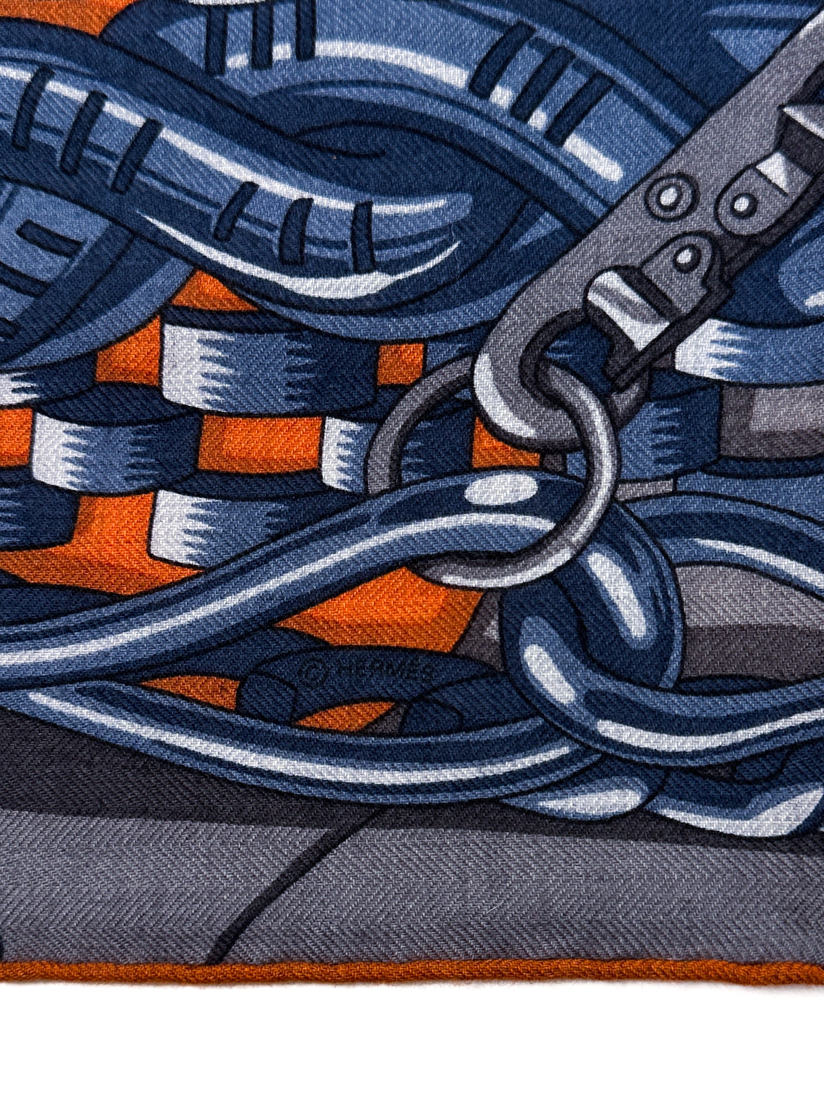 Hermès Cheval Heavy Metal Cashmere Silk 100