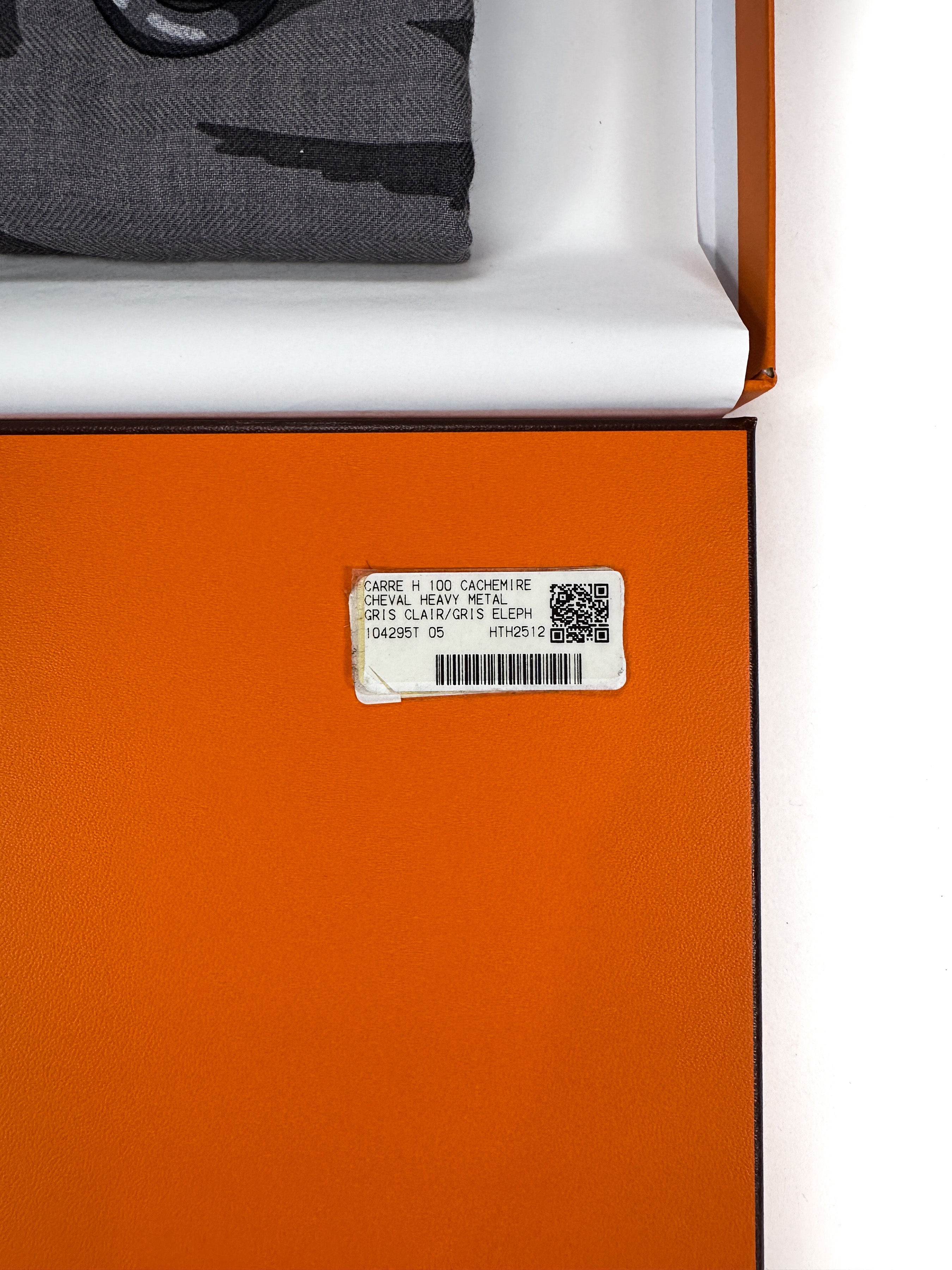 Hermès Cheval Heavy Metal Cashmere Silk 100