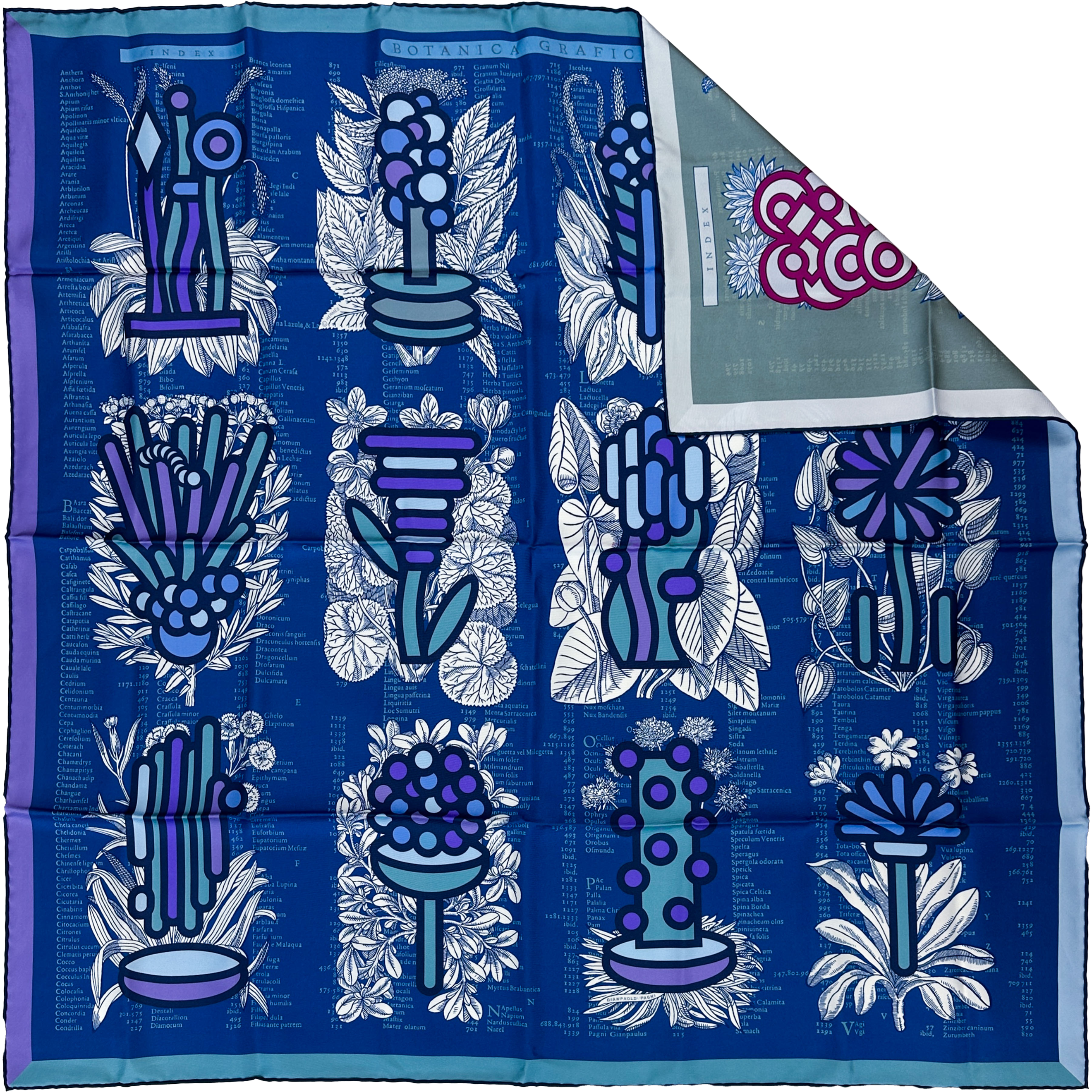 Hermès Botanica Grafica Double Face 90