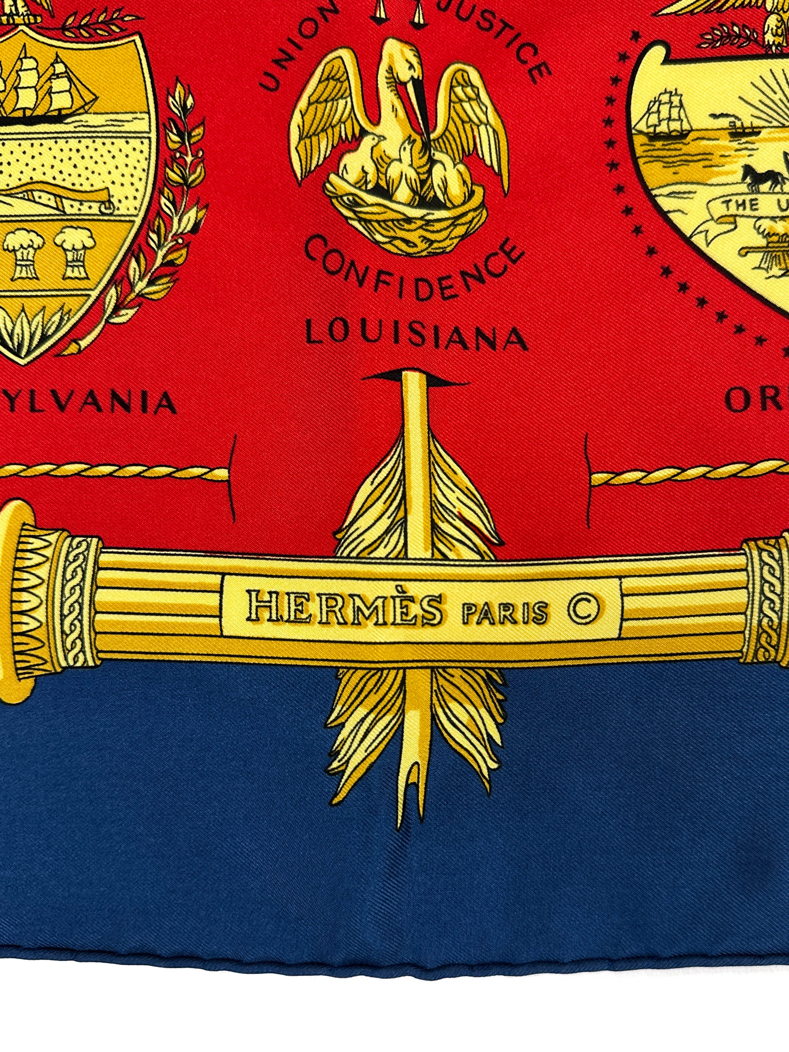 Hermès Special Edition 1976 Bicentenary Arms Of The United States 90
