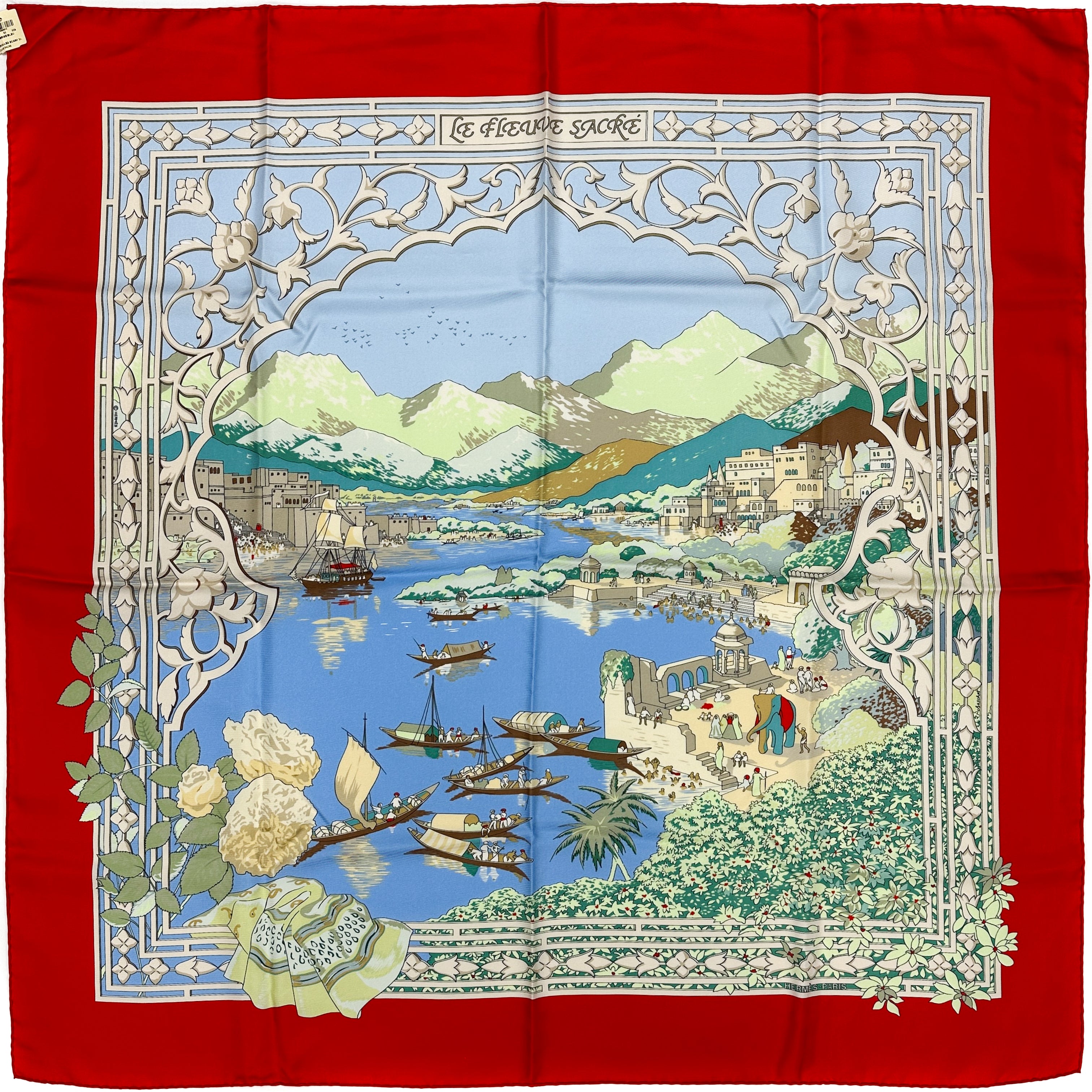 Hermès Le Fleuve Sacre 90