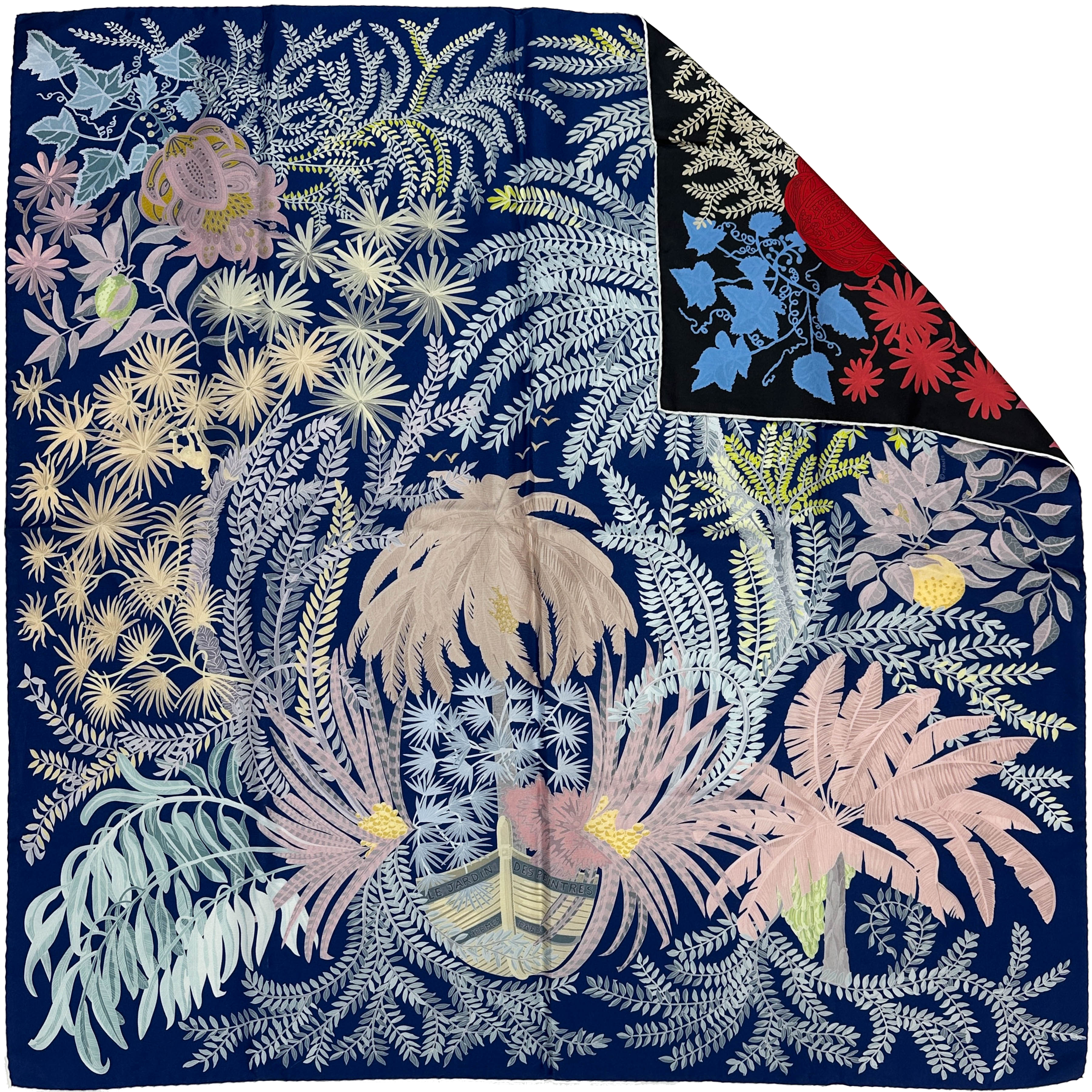 Hermès Le Jardin des Peintres Double Face 90