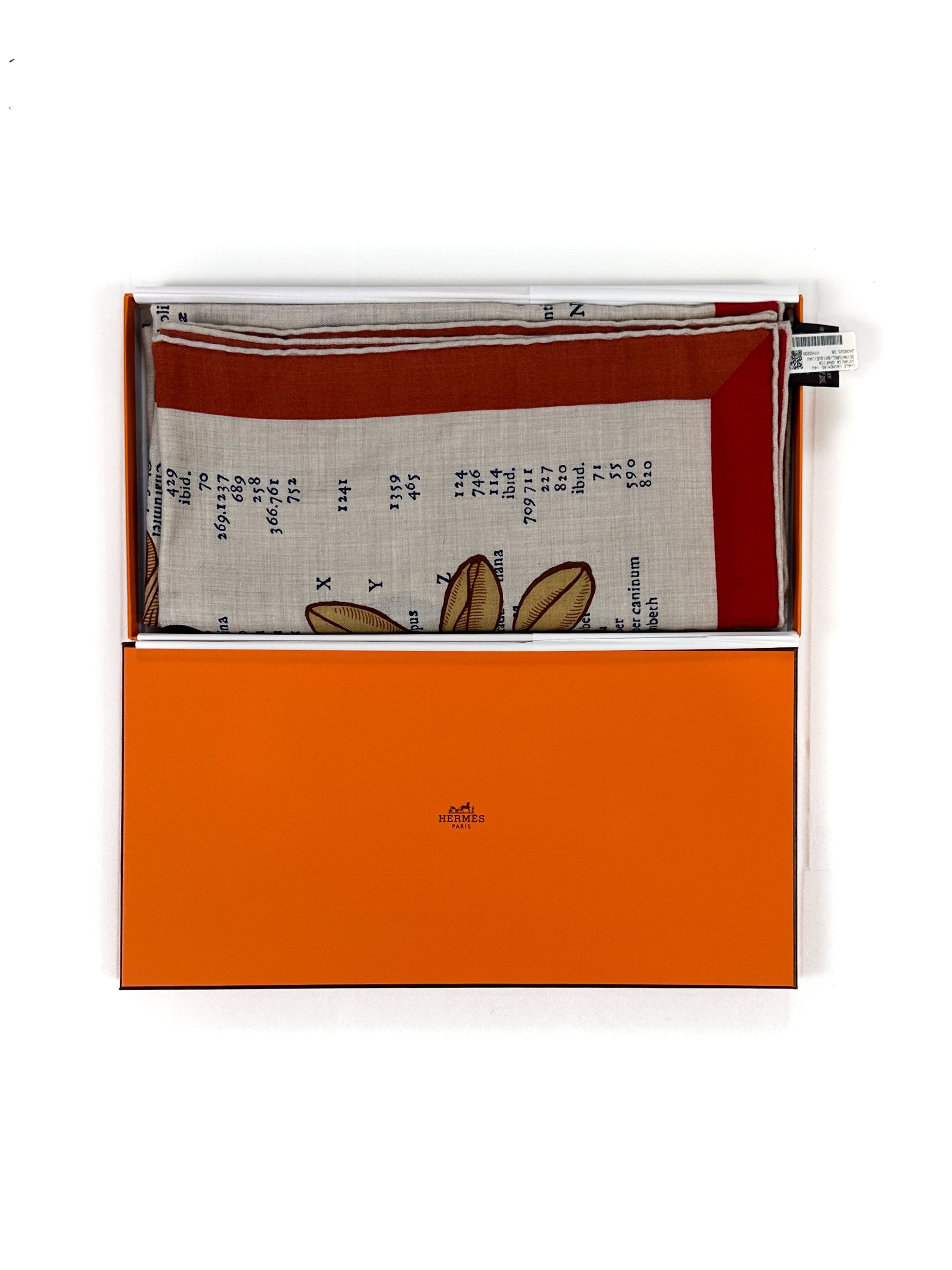 Hermès Botanica Grafica Cashmere Silk 140