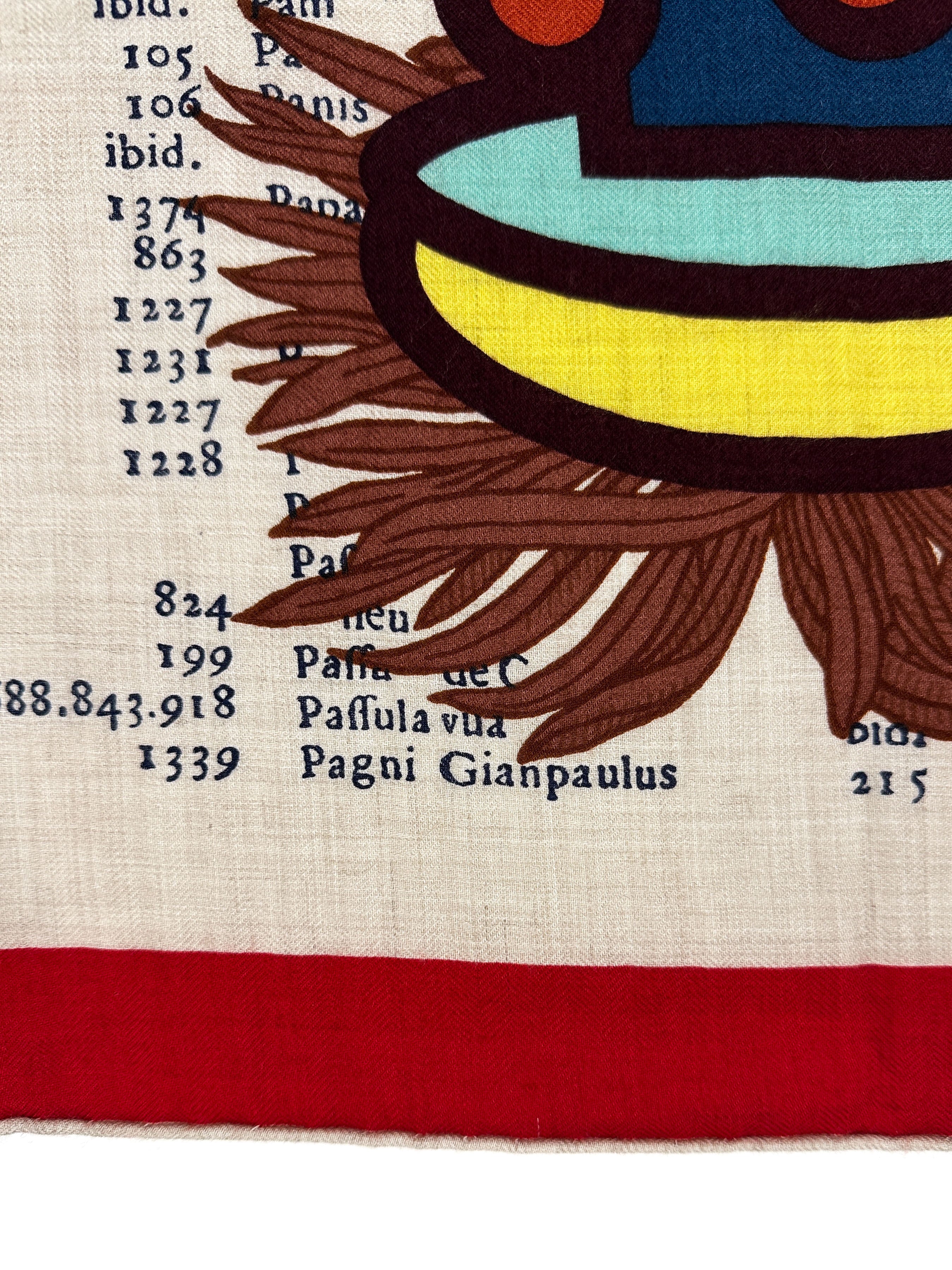 Hermès Botanica Grafica Cashmere Silk 140