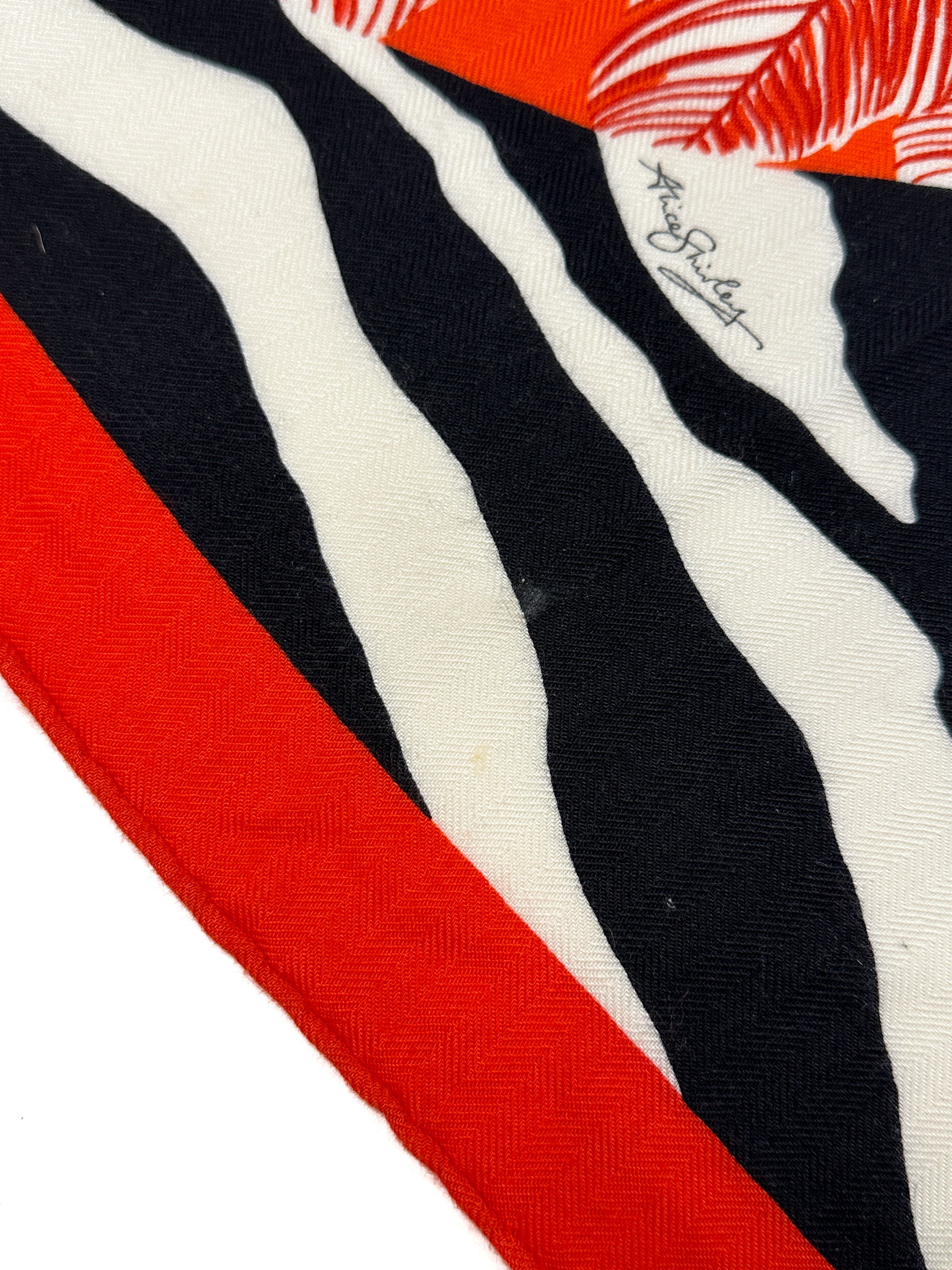 Hermès Zebra Pegasus Cashmere Silk Giant Triangle
