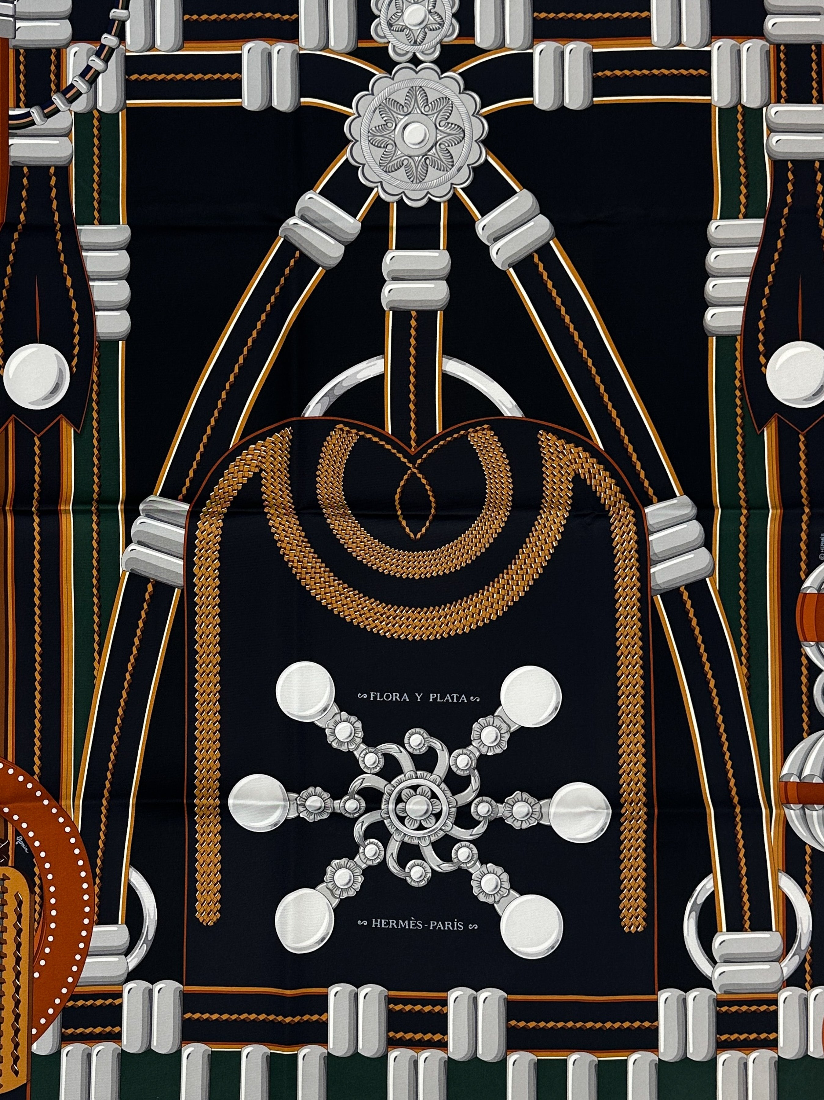 Hermès Flora y Plata 90