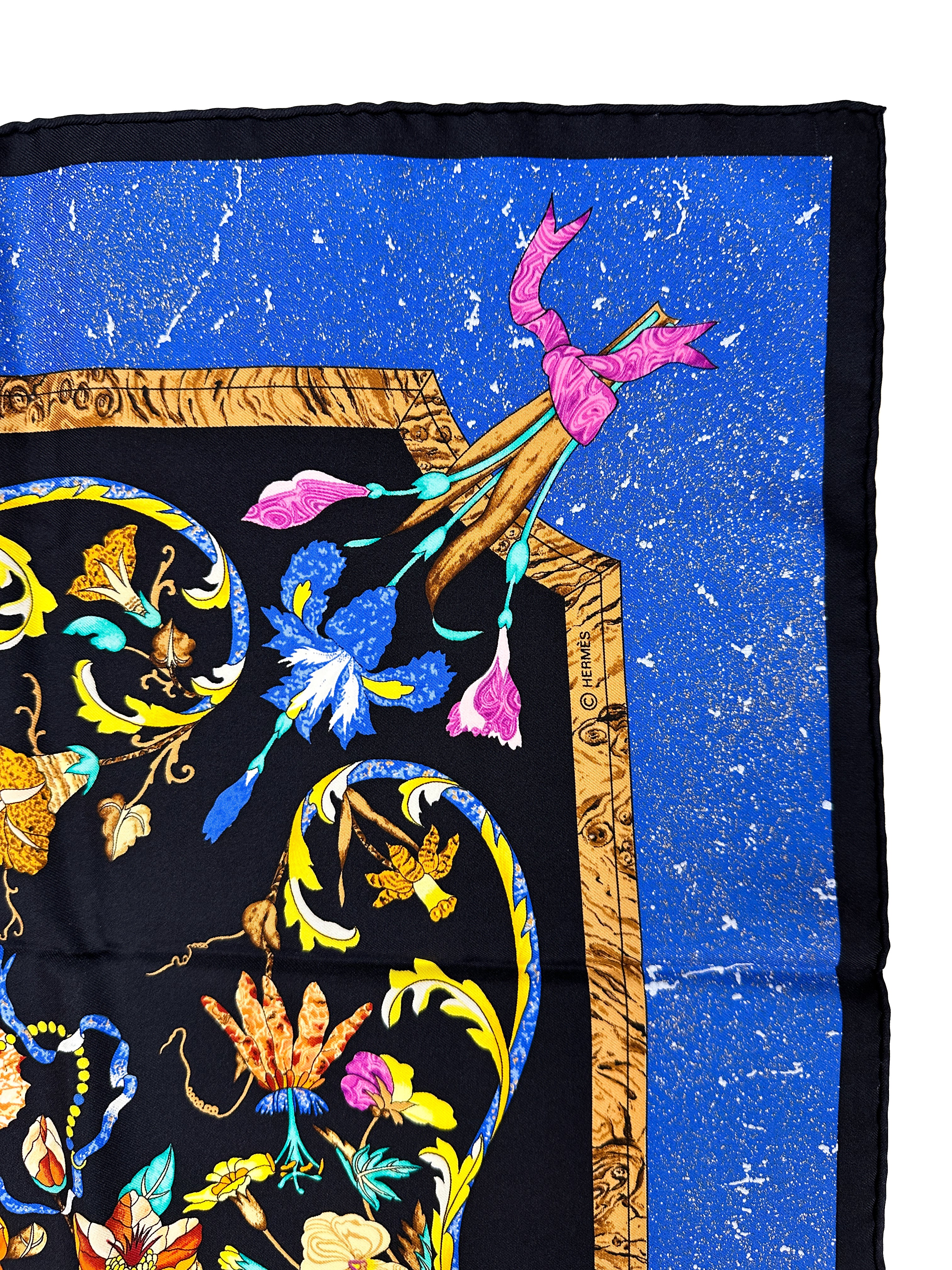 エルメス　カレ90 スカーフPIERRESd'ORIENTd'OCCIDENT Hermès Pierres d'Orient et d'Occident 90