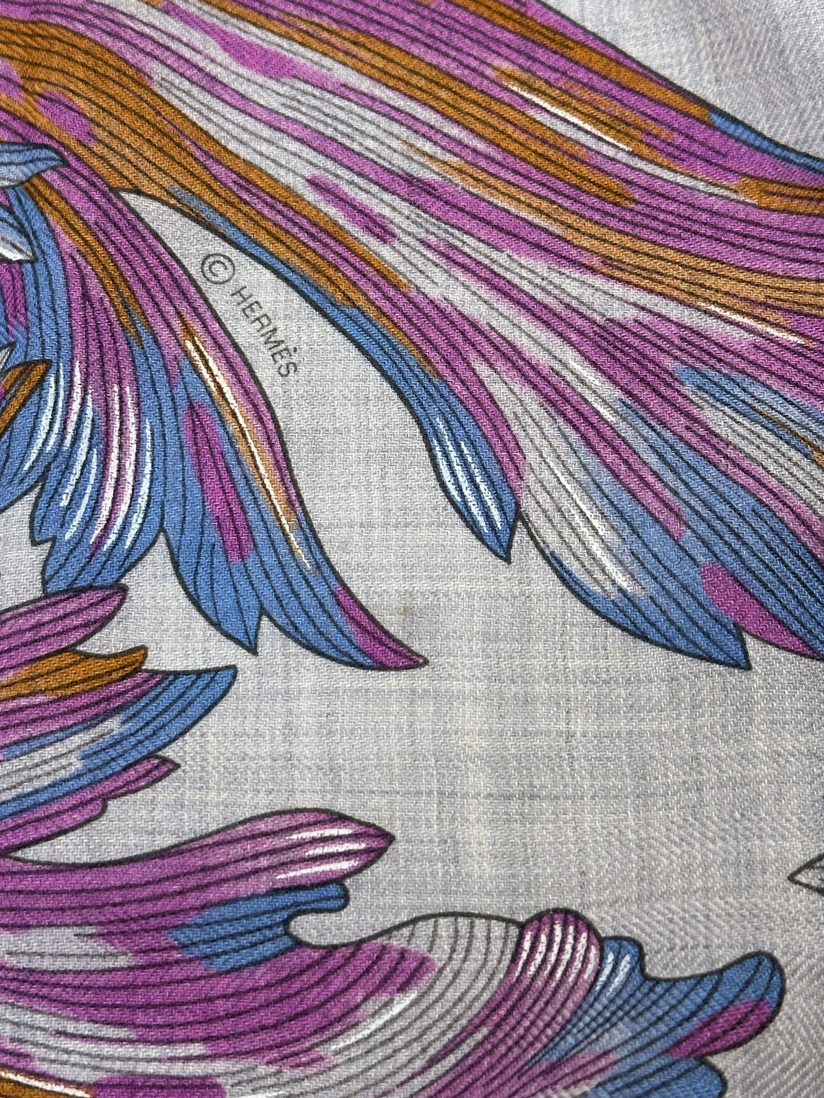 Hermès Tulipomanie Cashmere Silk Giant Triangle