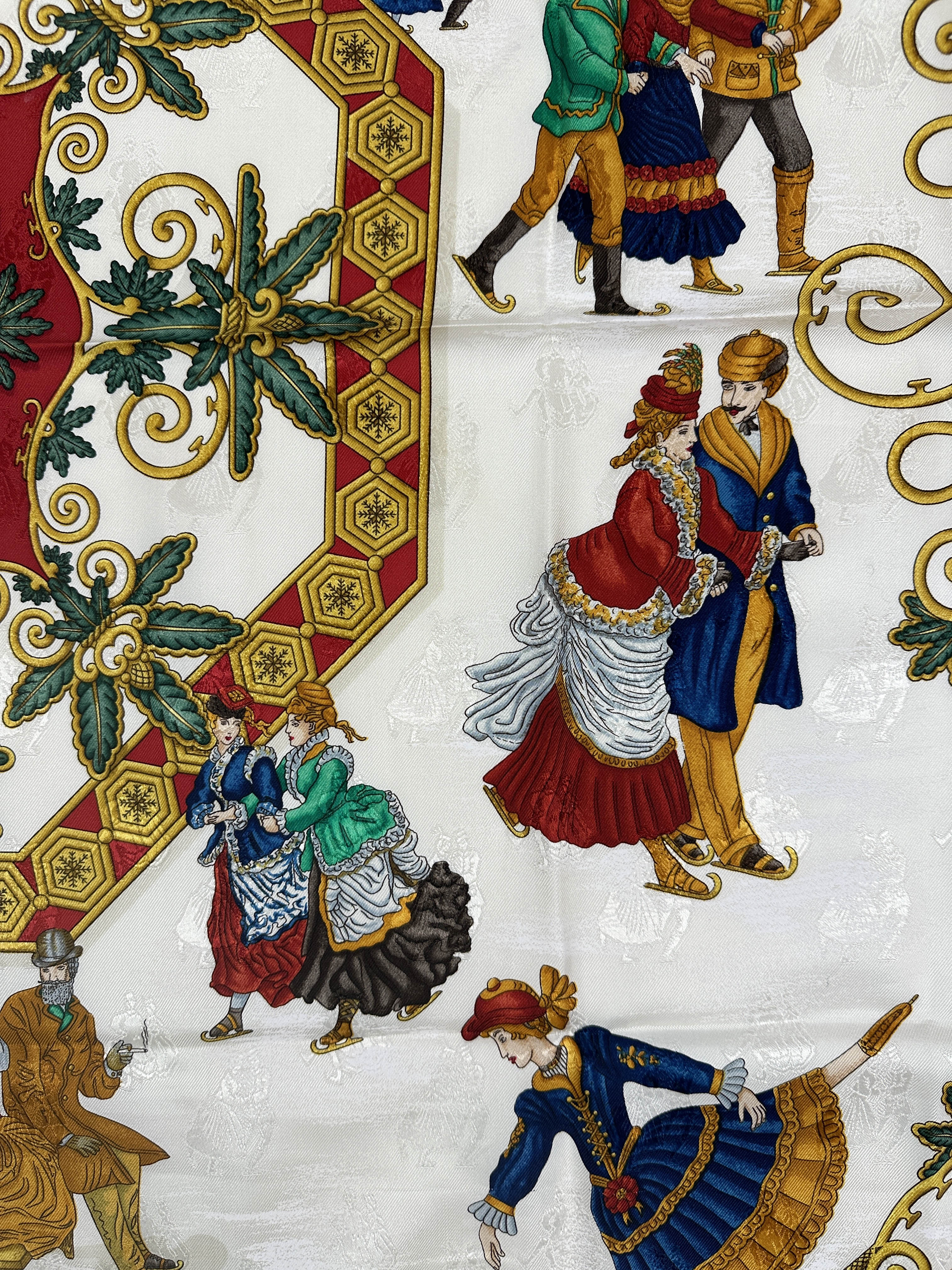 Hermès Joies d'Hiver Jacquard 90