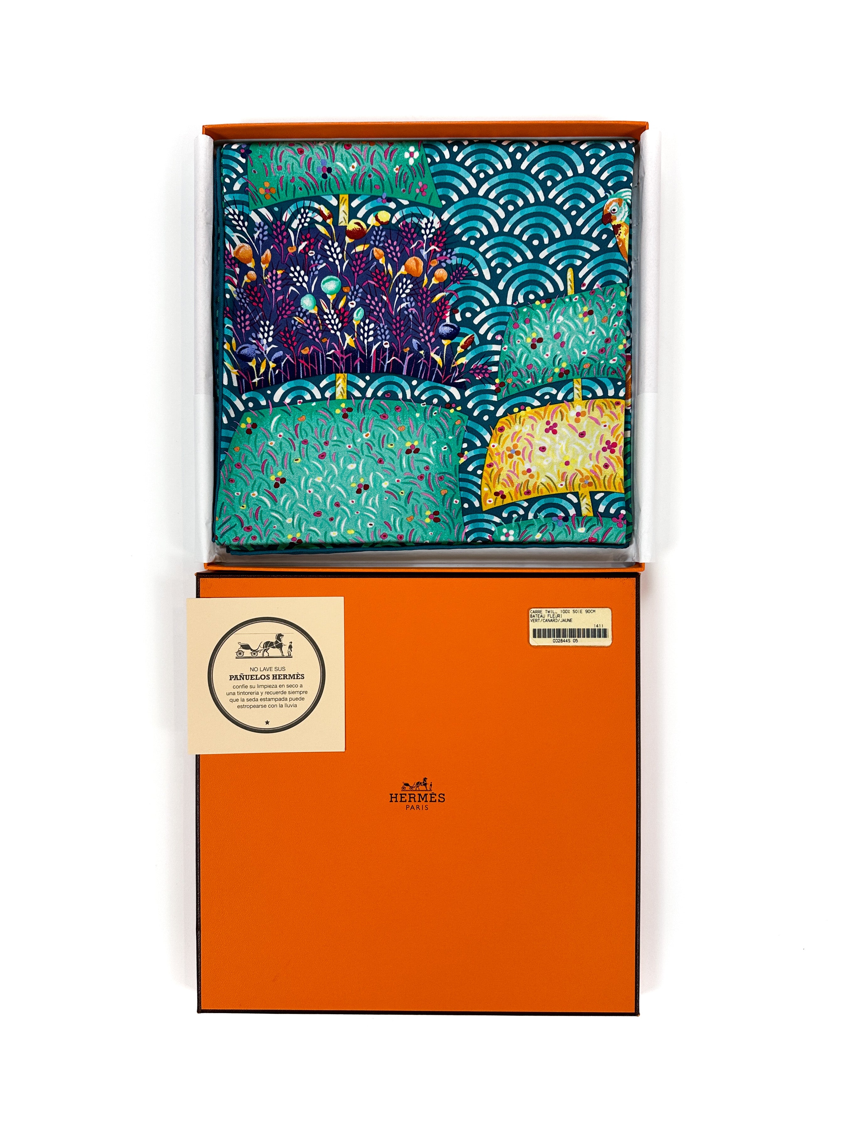 Hermès Bateau Fleuri 90