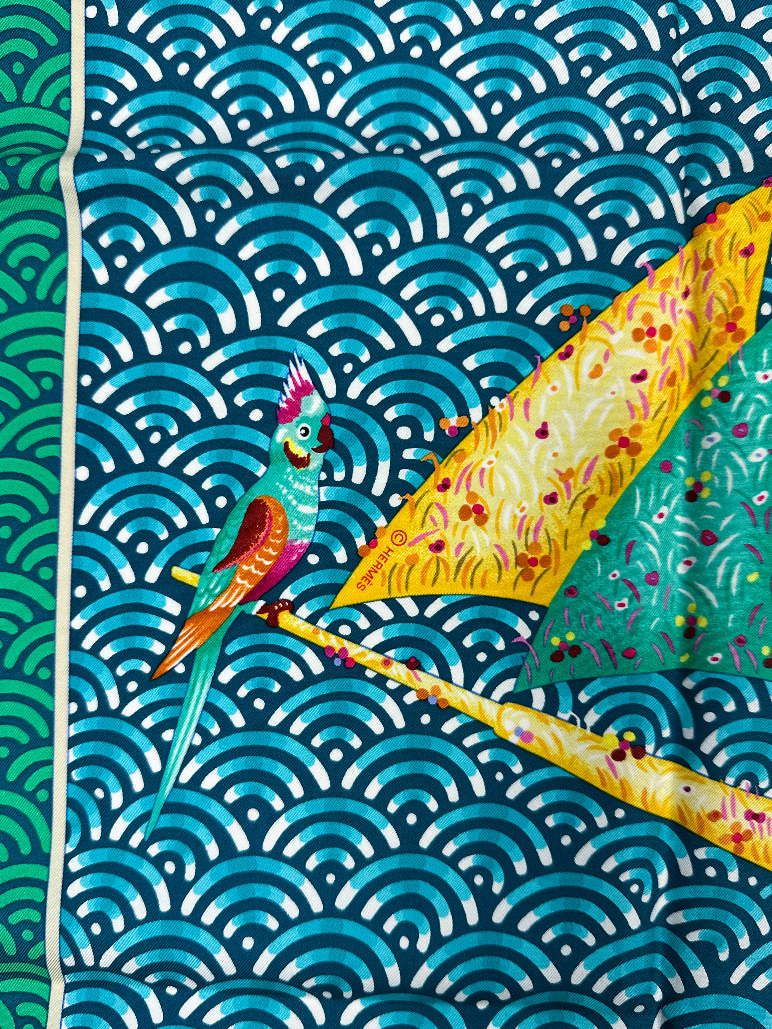 Hermès Bateau Fleuri 90