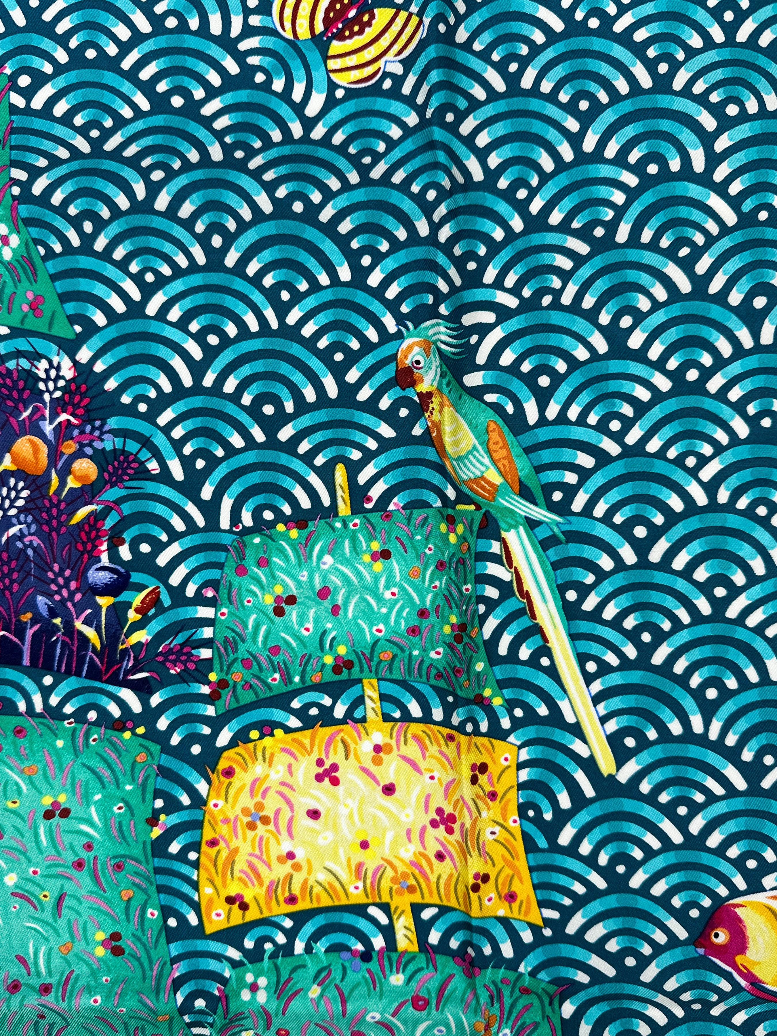 Hermès Bateau Fleuri 90