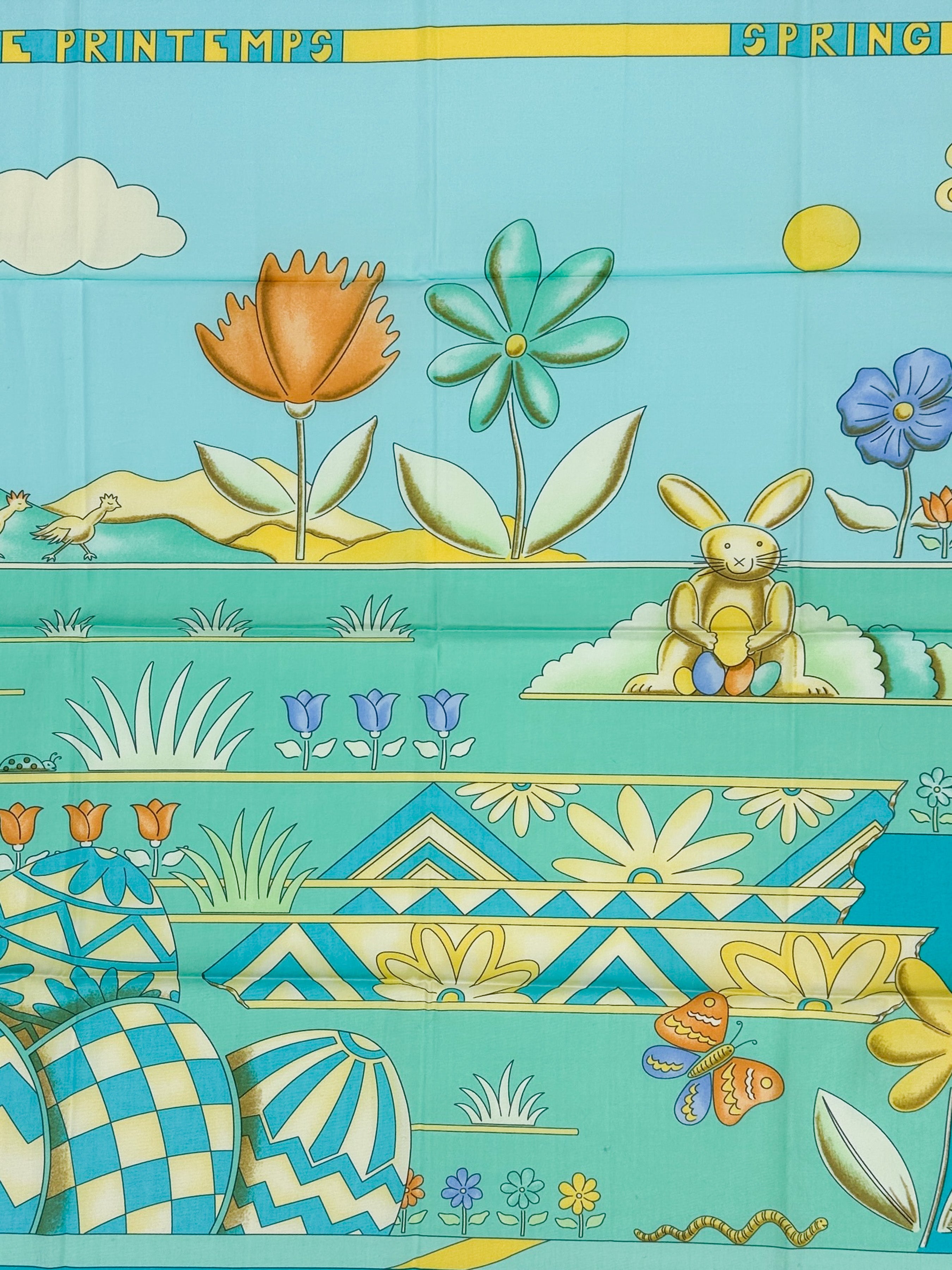 Hermès Les Printemps Cotton 70