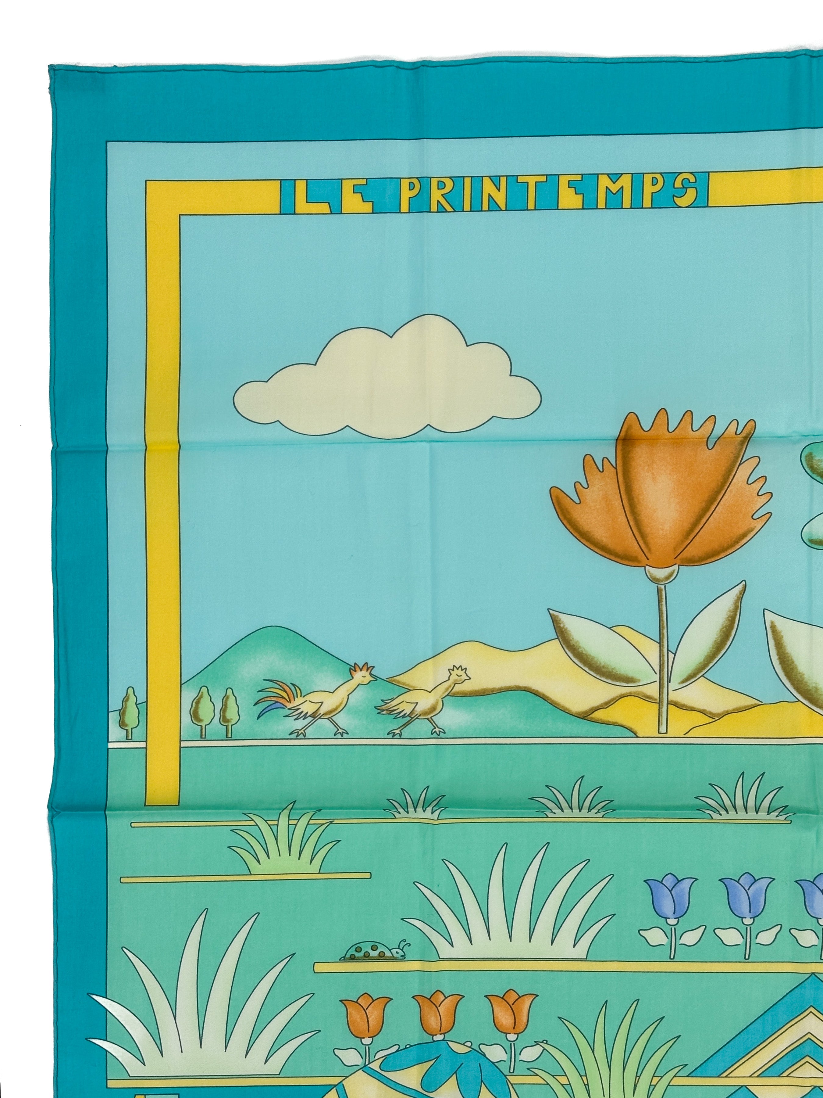 Hermès Les Printemps Cotton 70