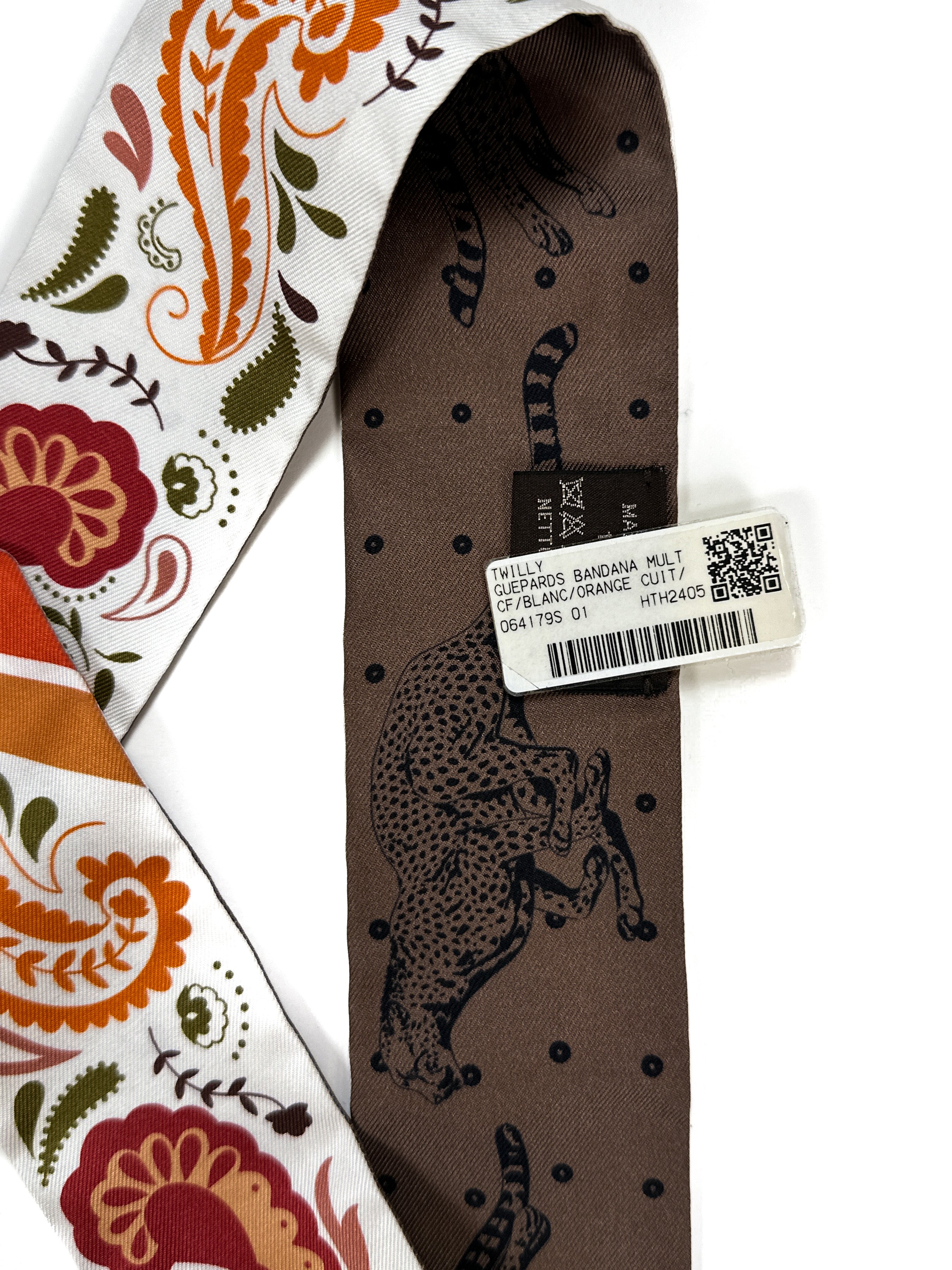 Hermès Guépards Bandana Twilly