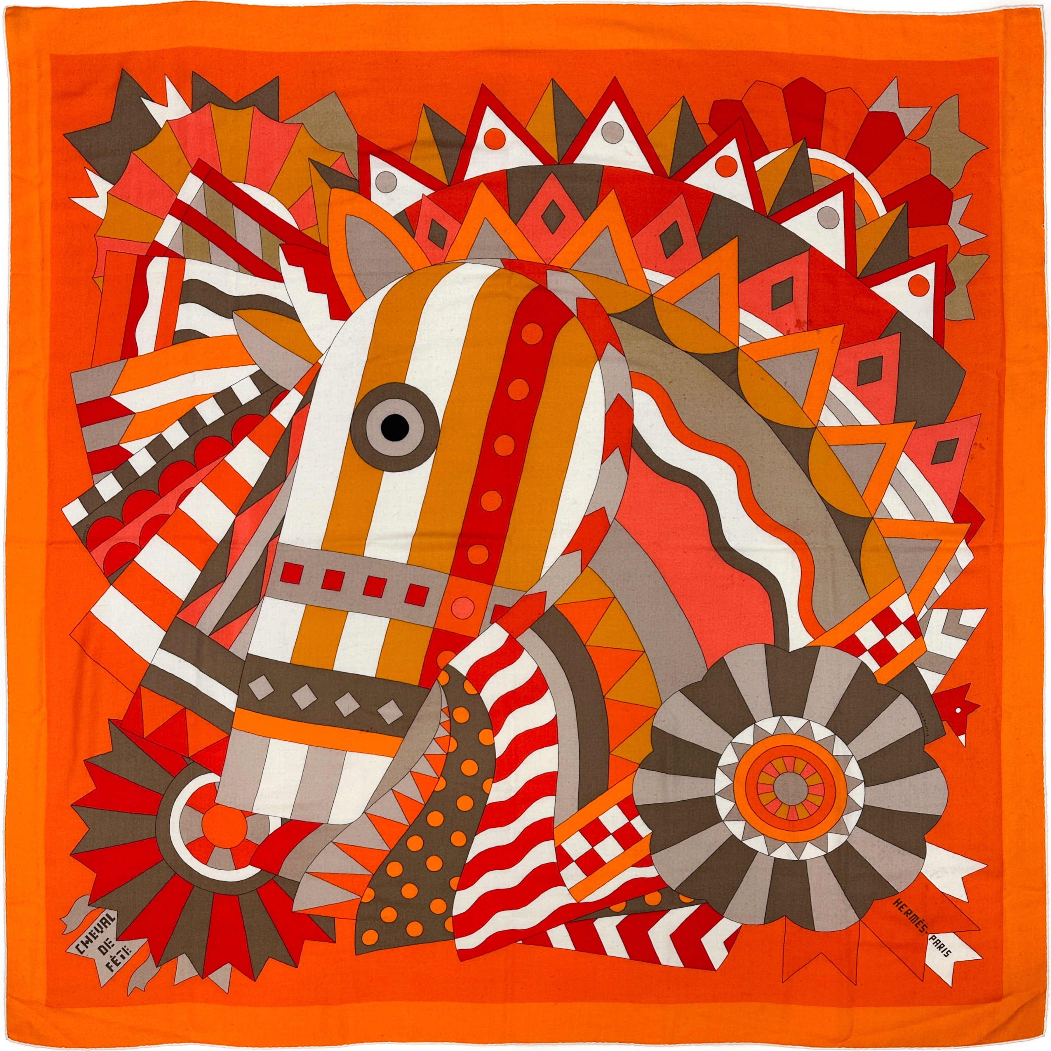Hermès Cheval de Fête Cashmere Silk 140