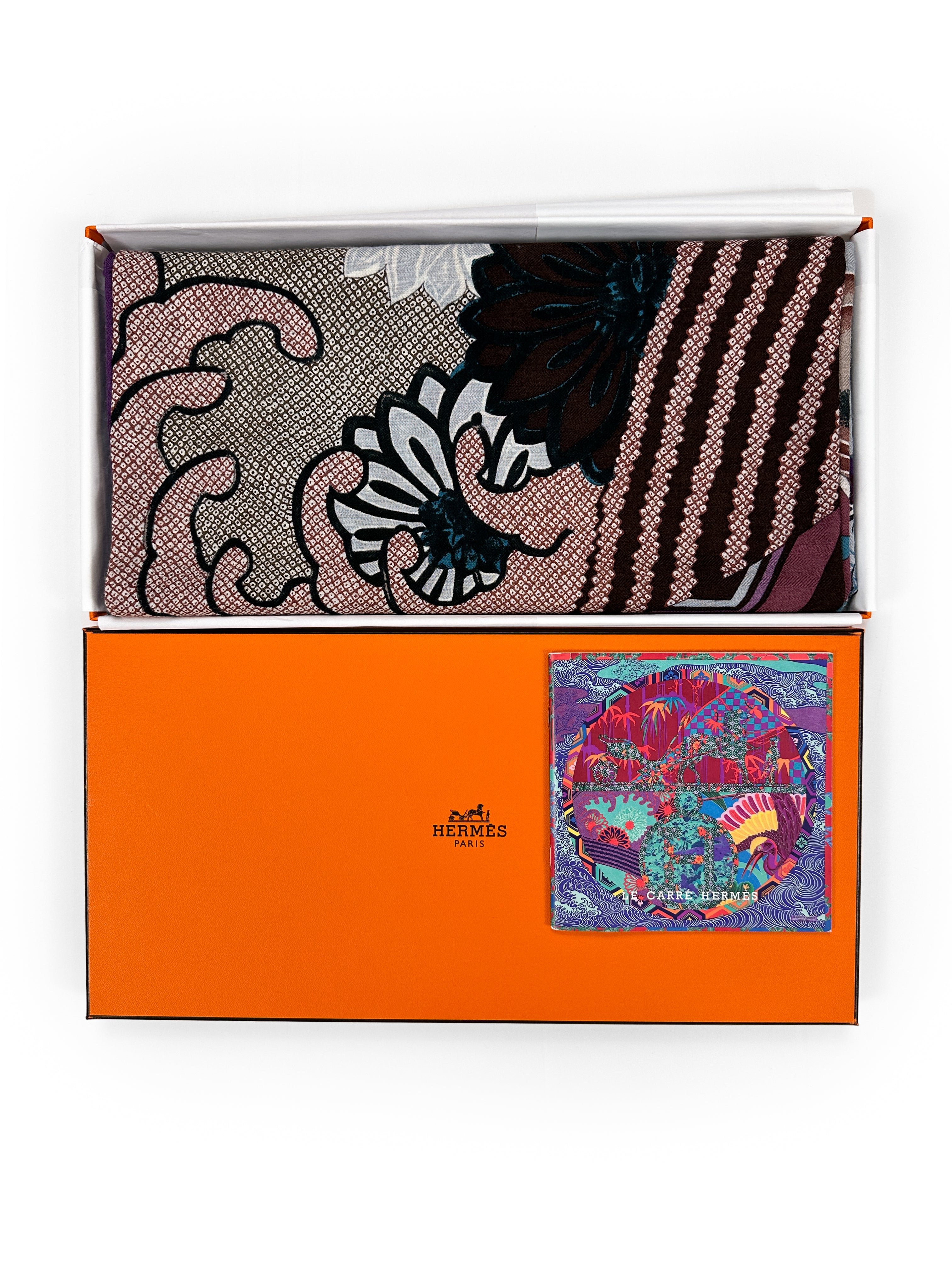 Hermès Ex-Libris en Kimonos Cashmere Silk 140