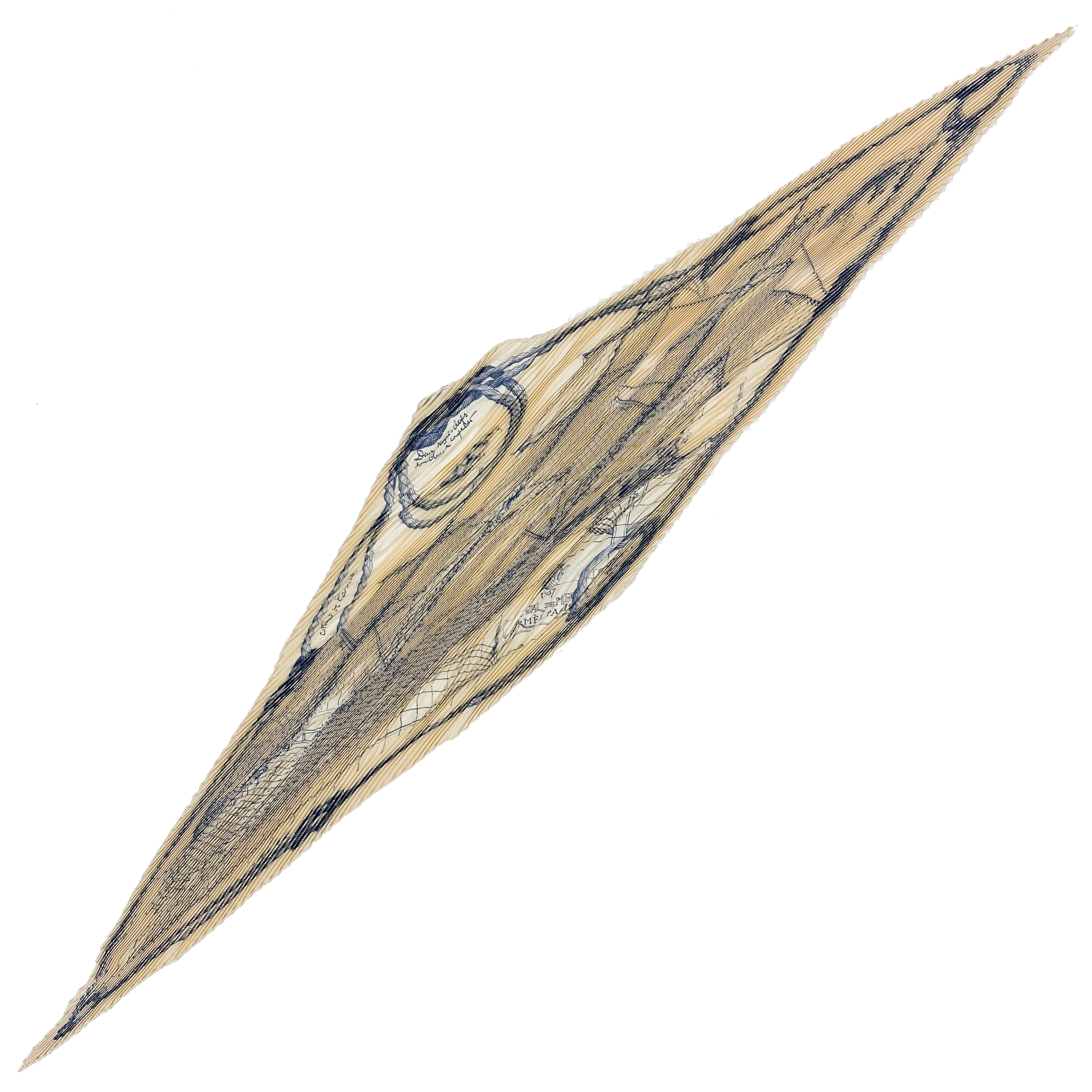 Hermès Cheval de Mer Plissé 90