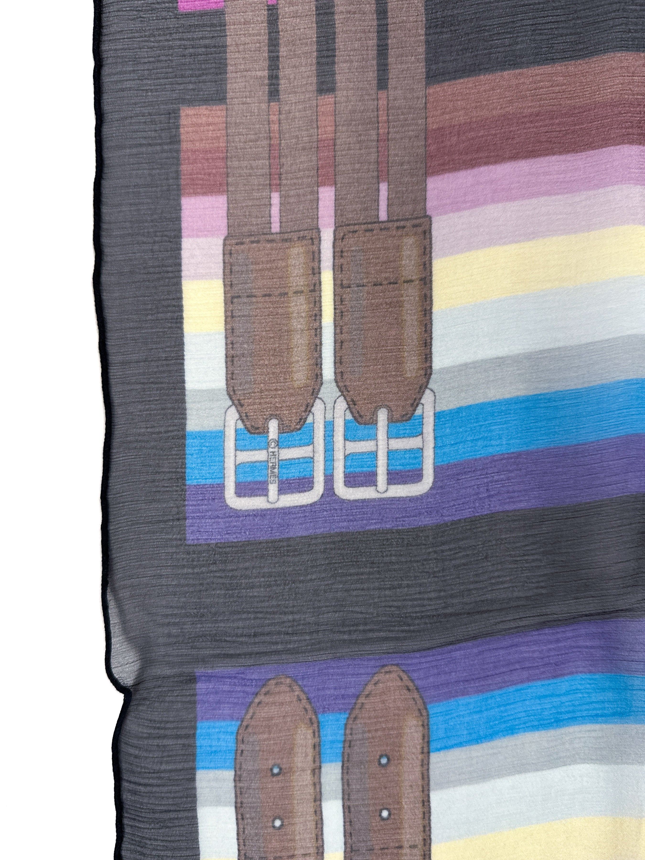 Hermès Rayures Mexicaines Mousseline 140