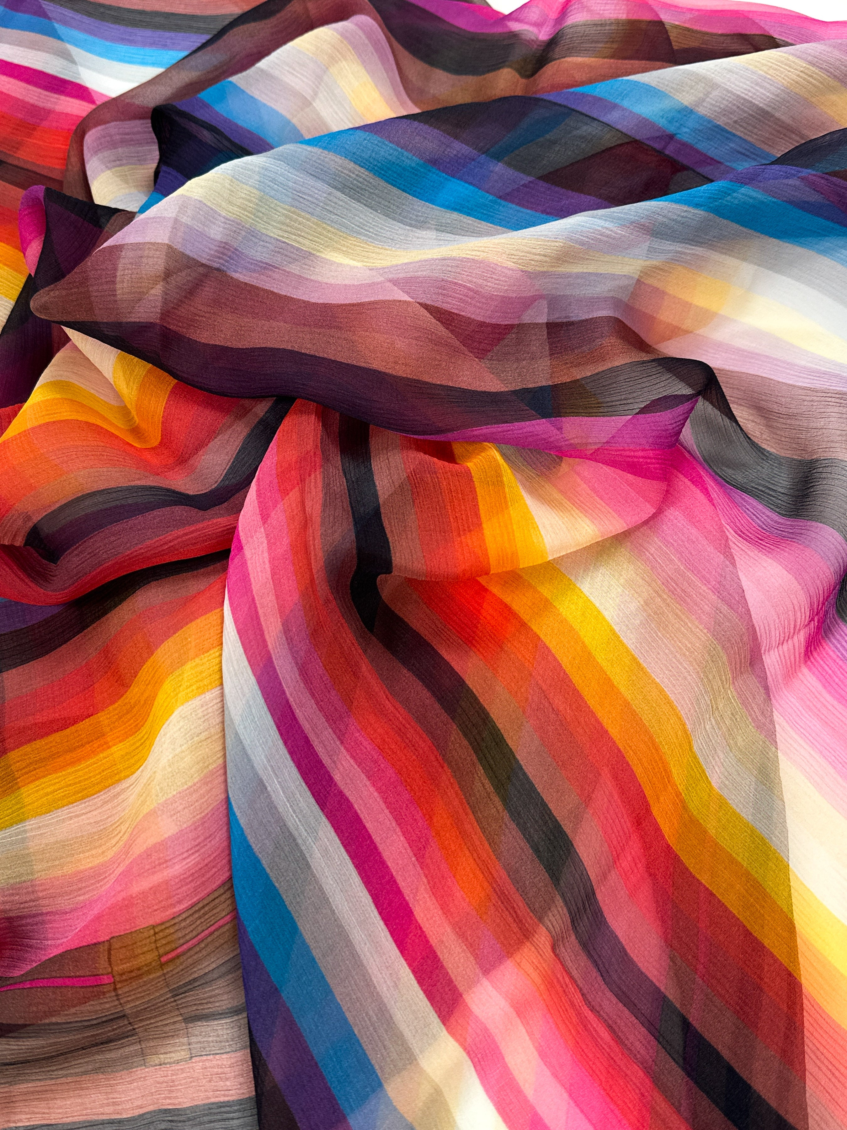 Hermès Rayures Mexicaines Mousseline 140