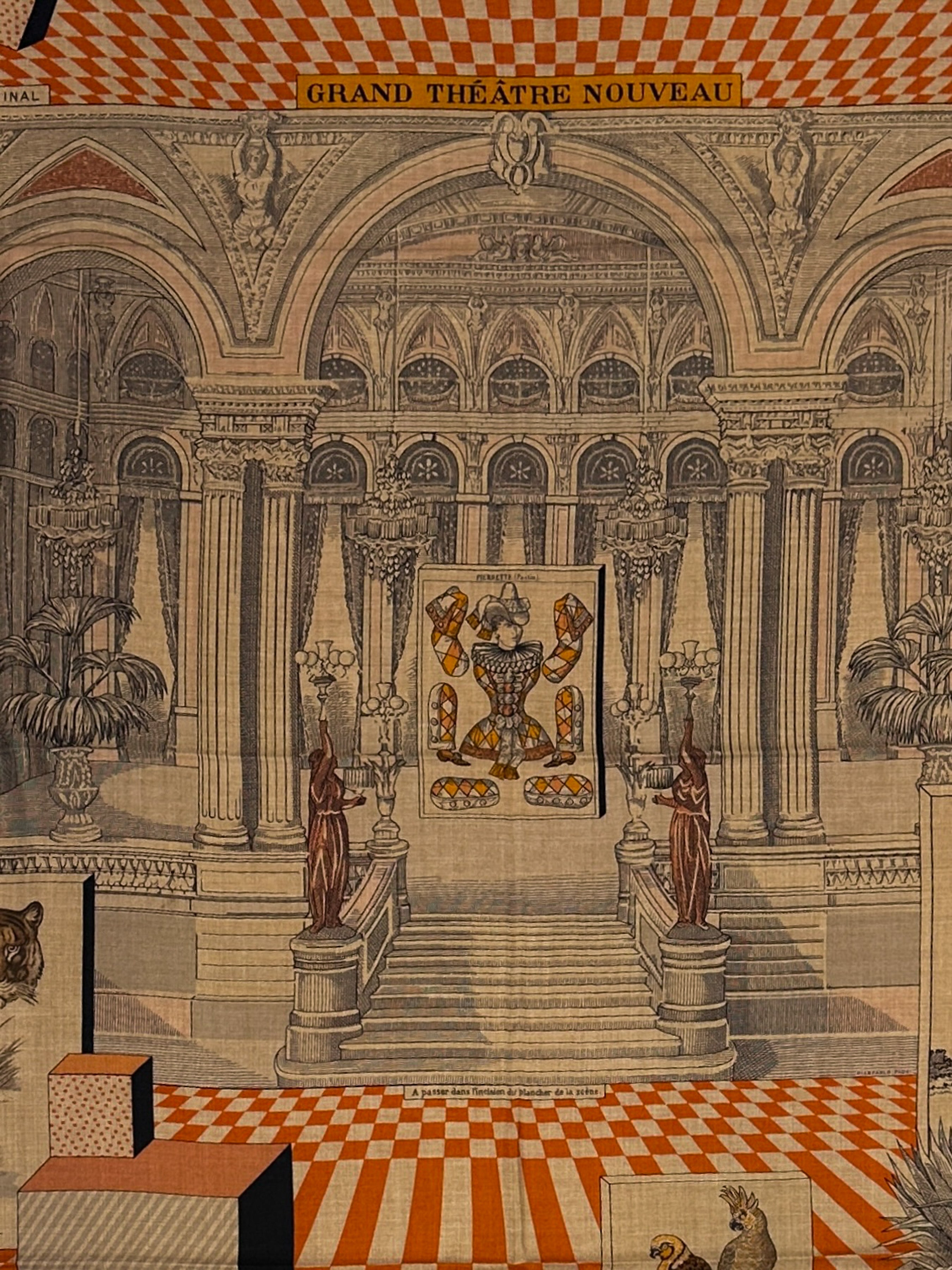 Hermès Grand Théâtre Nouveau Cashmere Silk 140