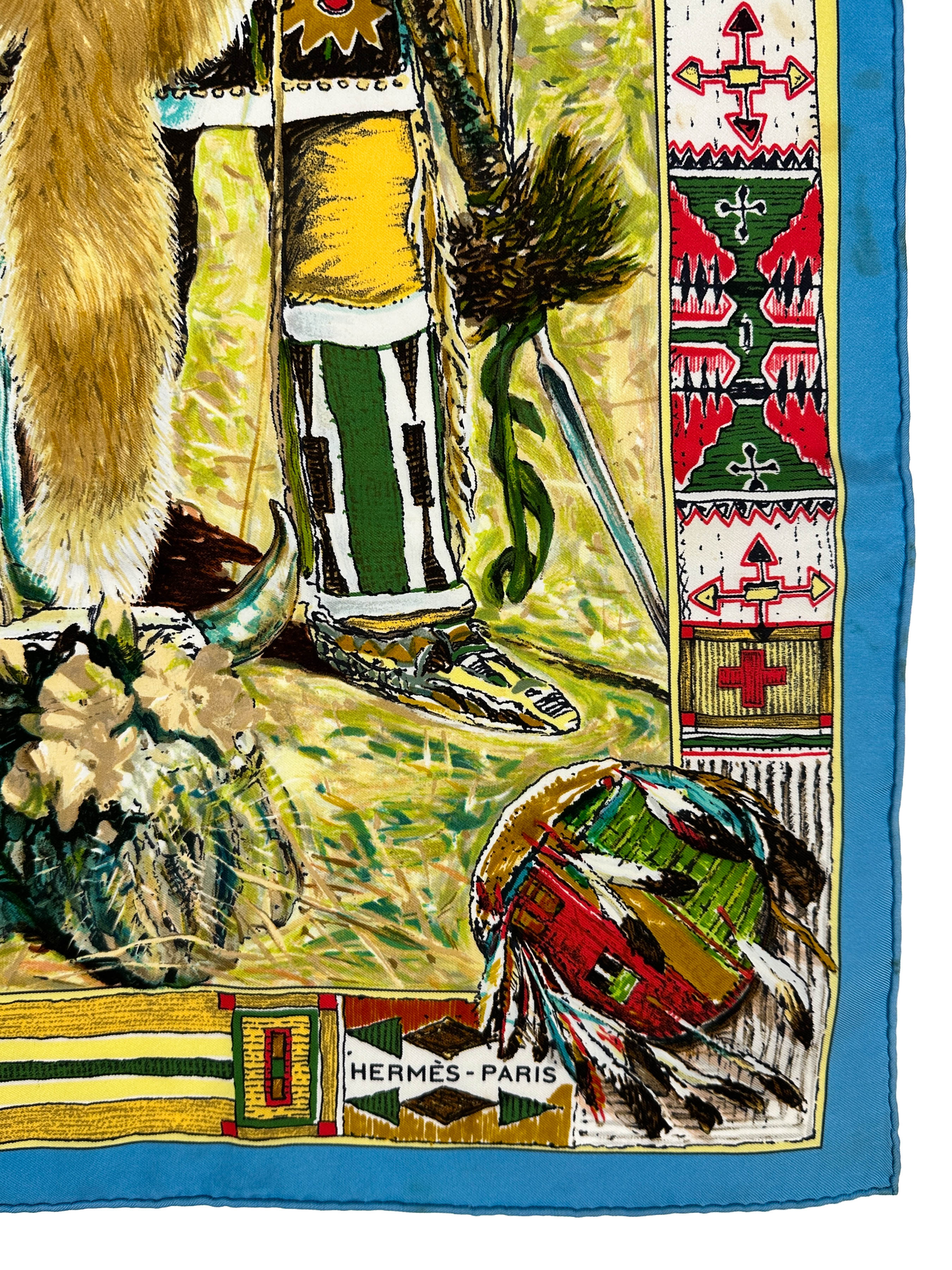 HERMES エルメス Les Cheyennes シャイアン族 カレ90 Hermès Les Cheyennes 90