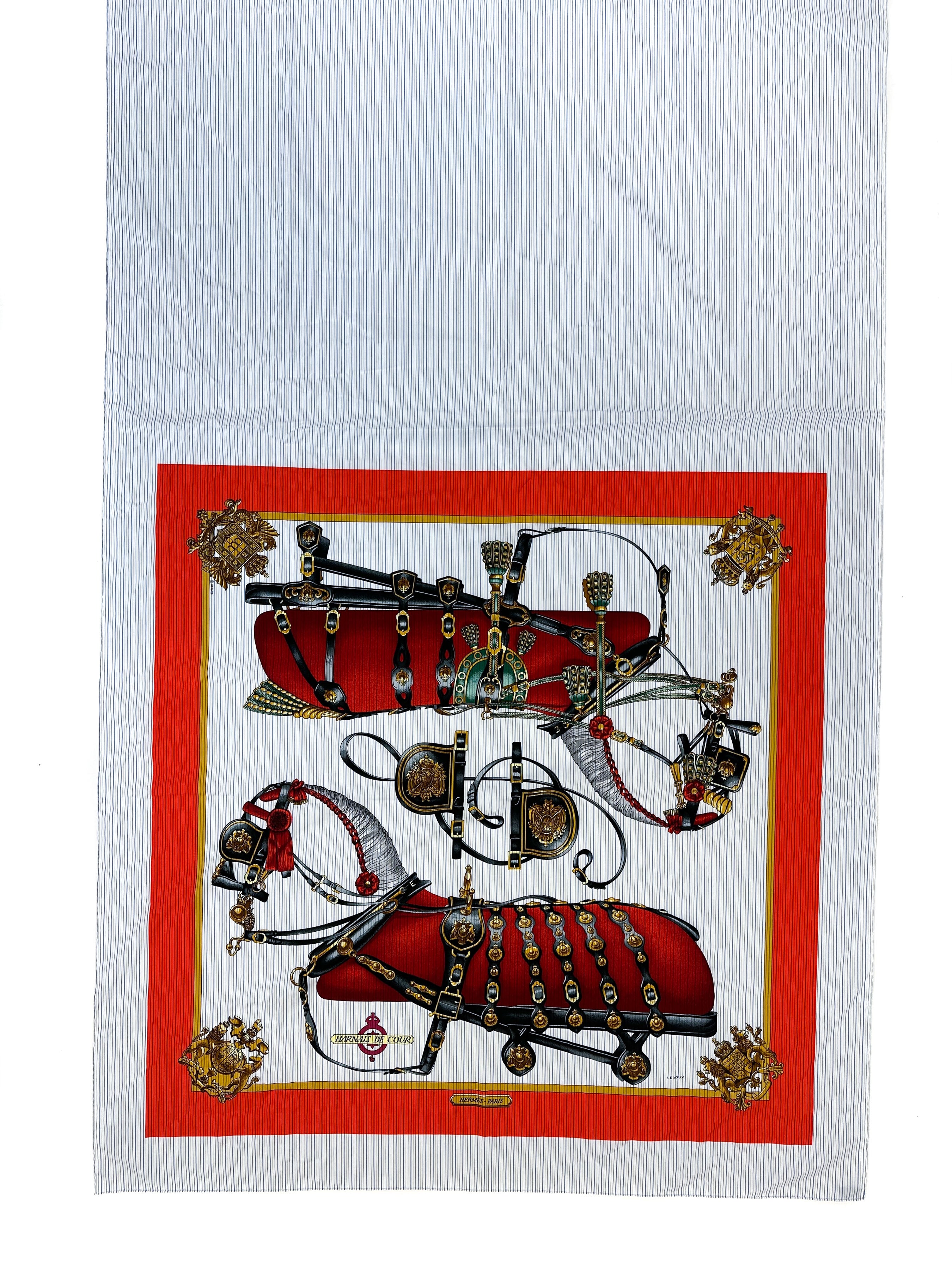 Hermès x Comme des Garçons Harnais de Coeur Shawl