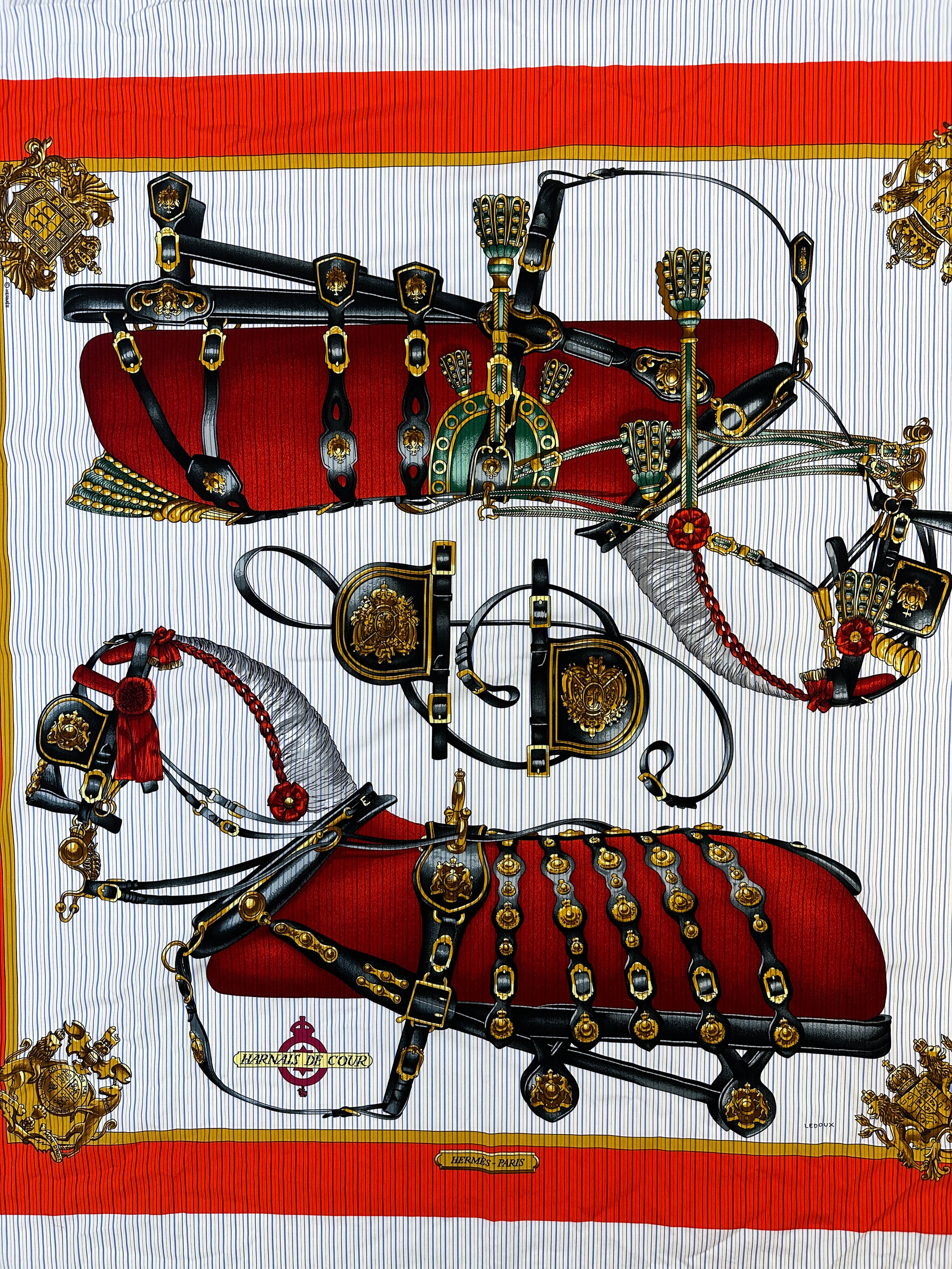 Hermès x Comme des Garçons Harnais de Coeur Shawl