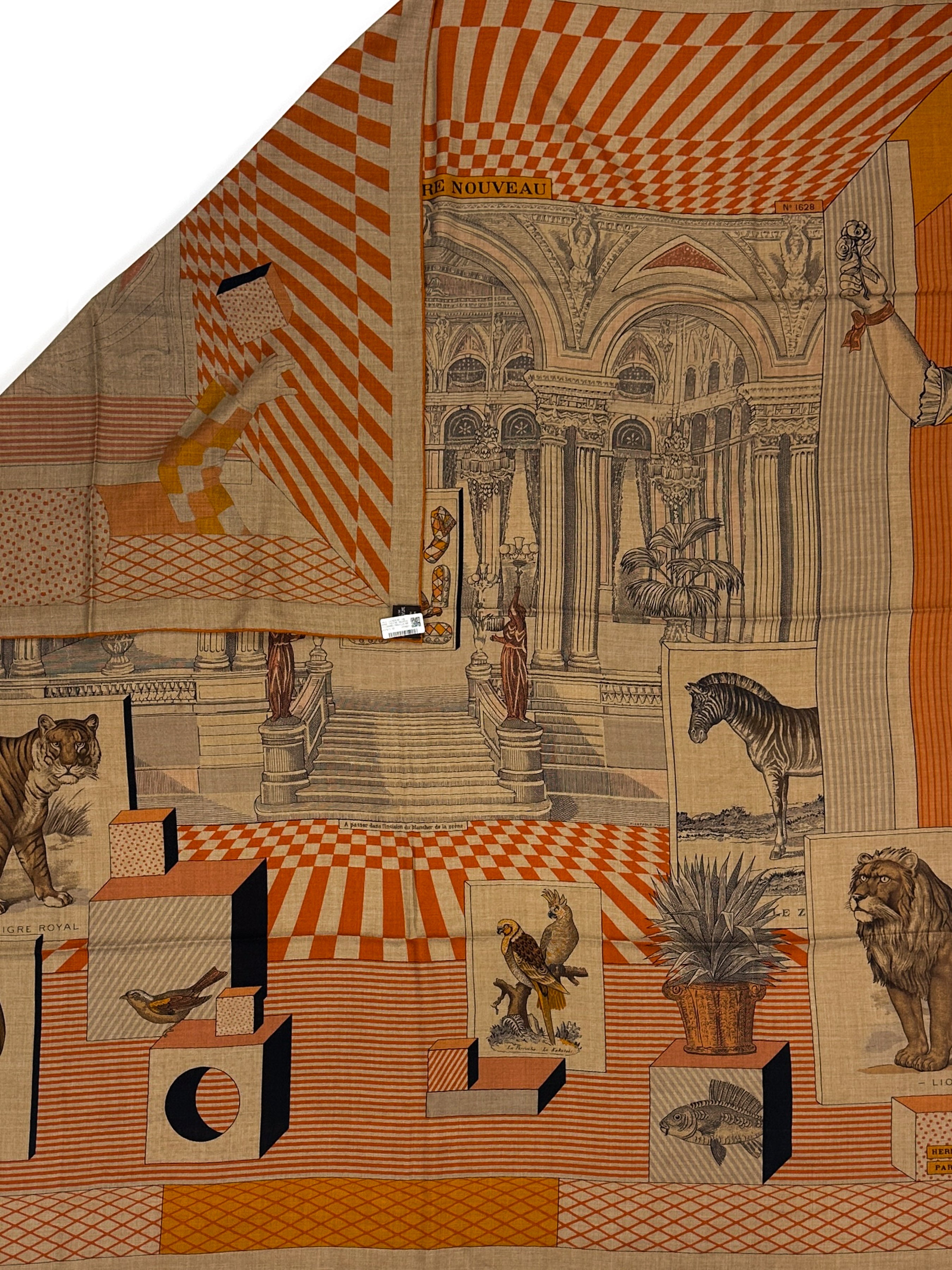Hermès Grand Théâtre Nouveau Cashmere Silk 140