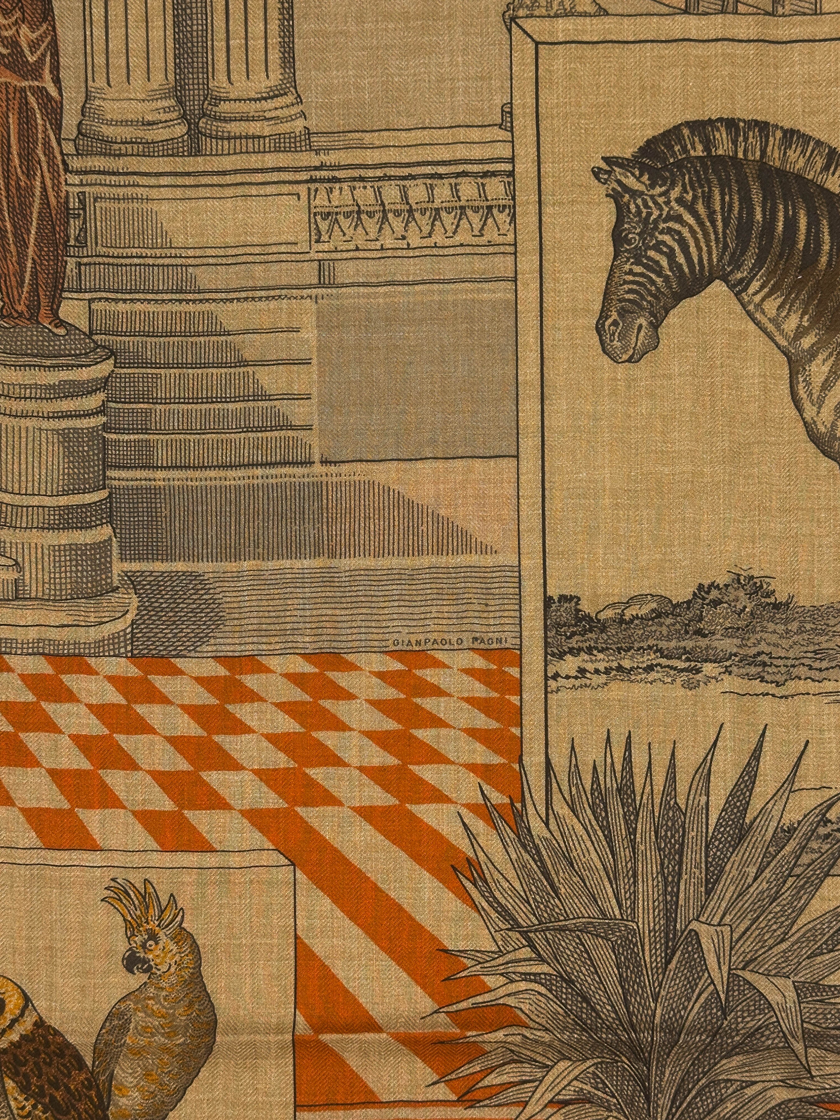Hermès Grand Théâtre Nouveau Cashmere Silk 140