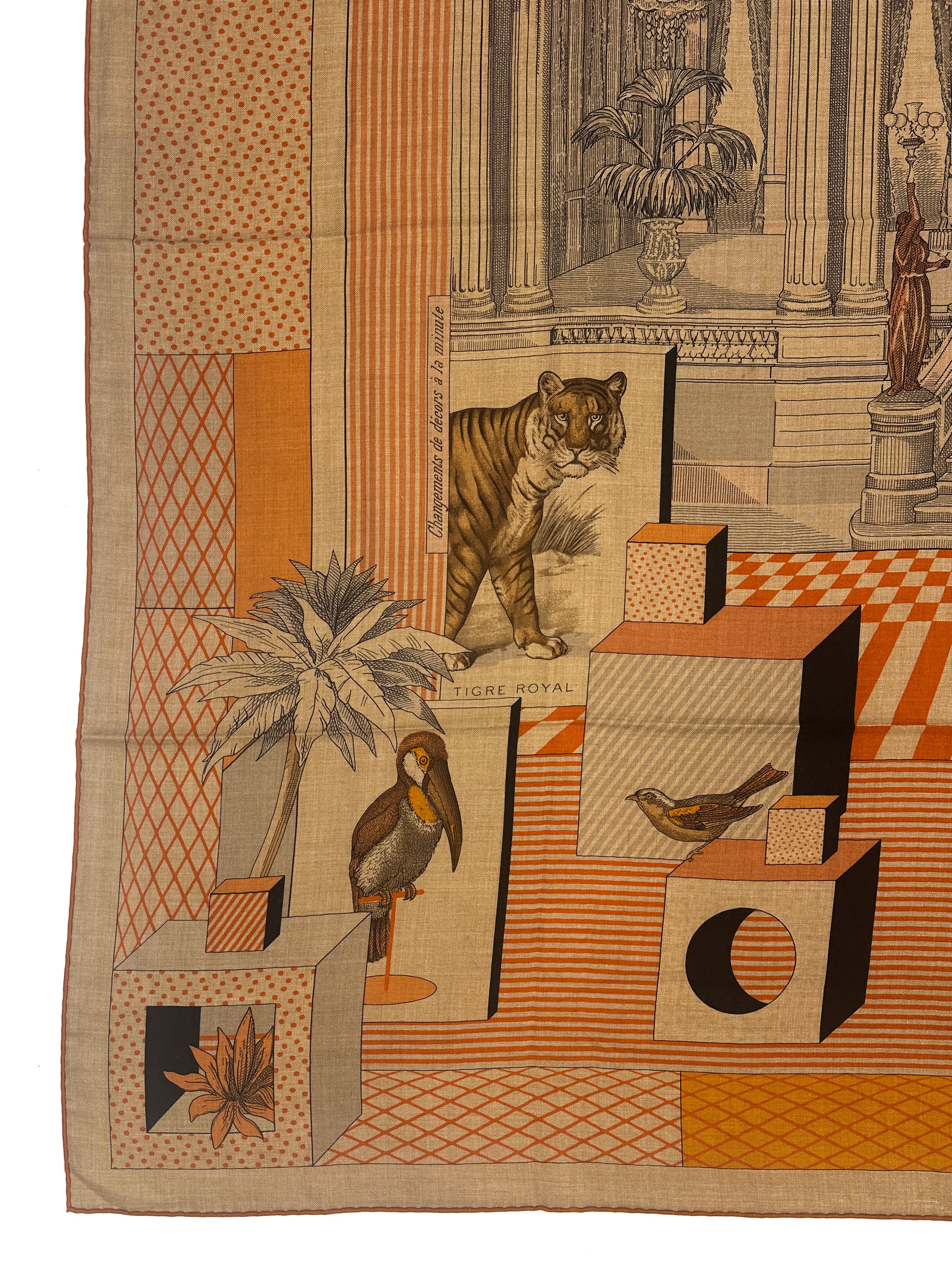 Hermès Grand Théâtre Nouveau Cashmere Silk 140
