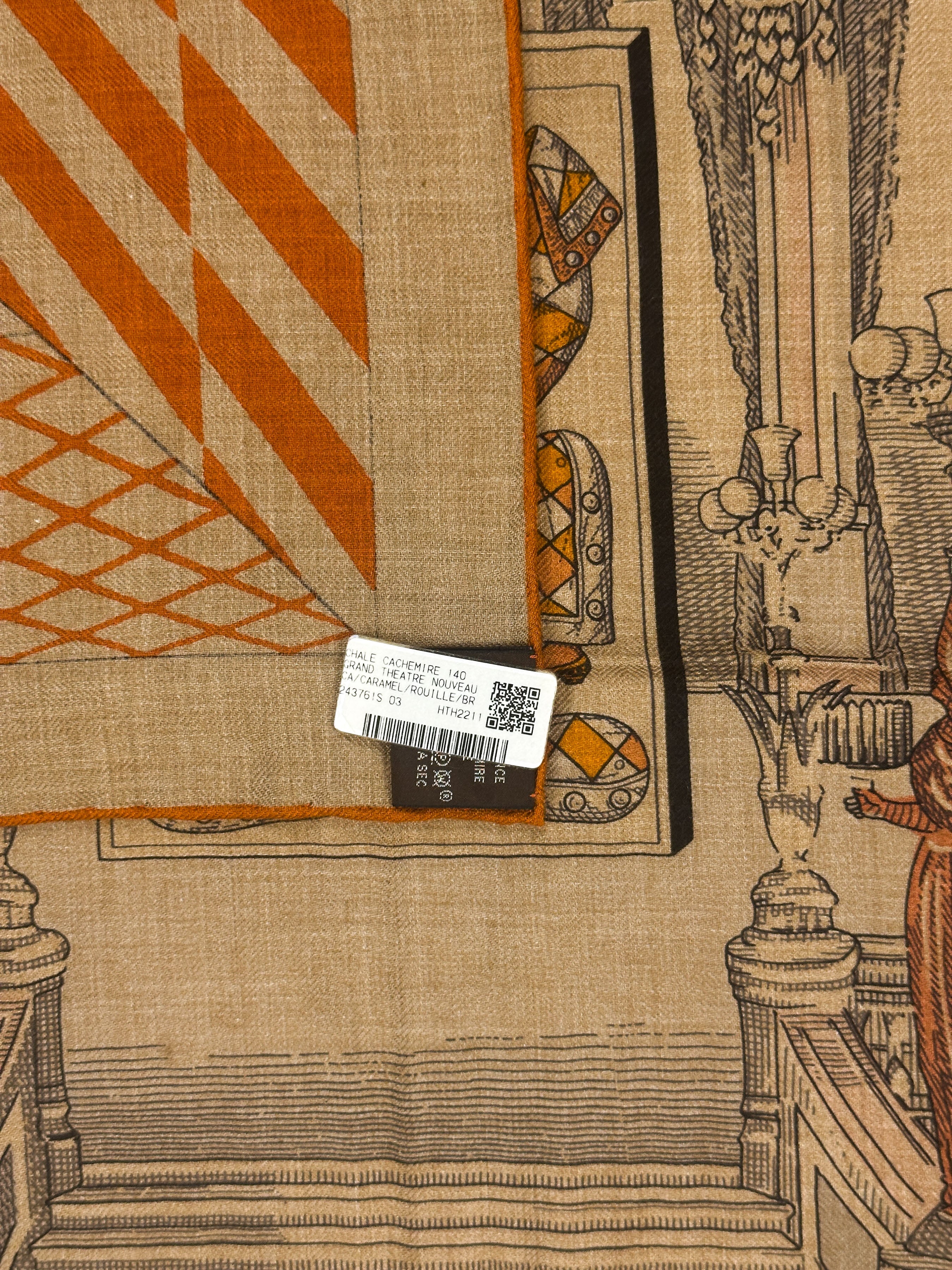 Hermès Grand Théâtre Nouveau Cashmere Silk 140