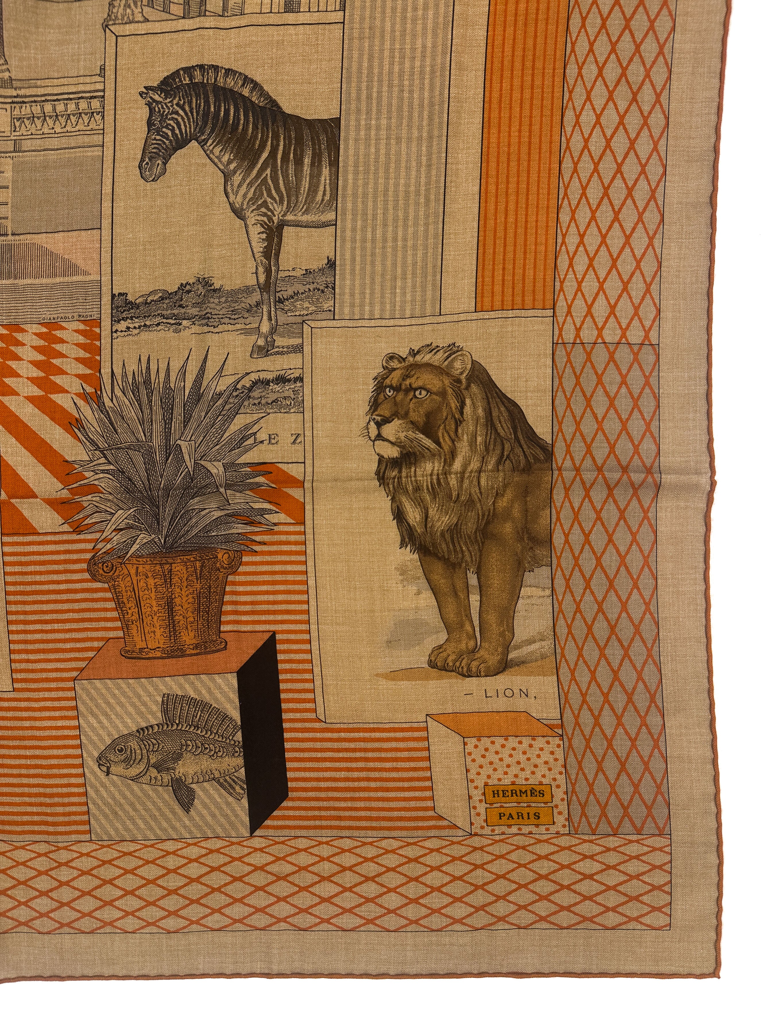 Hermès Grand Théâtre Nouveau Cashmere Silk 140